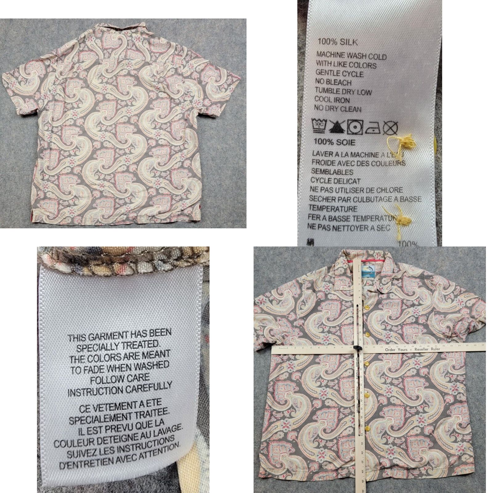 Tommy Bahama Tommy Bahama Shirt Mens XL Island Modern Fit Floral 100% Silk Beach Multicolor Button-Up Casual Shirt Mens XL Beach Hawaiian Floral Silk Shirt Size US XL / EU 56 / 4 - 8 Thumbnail