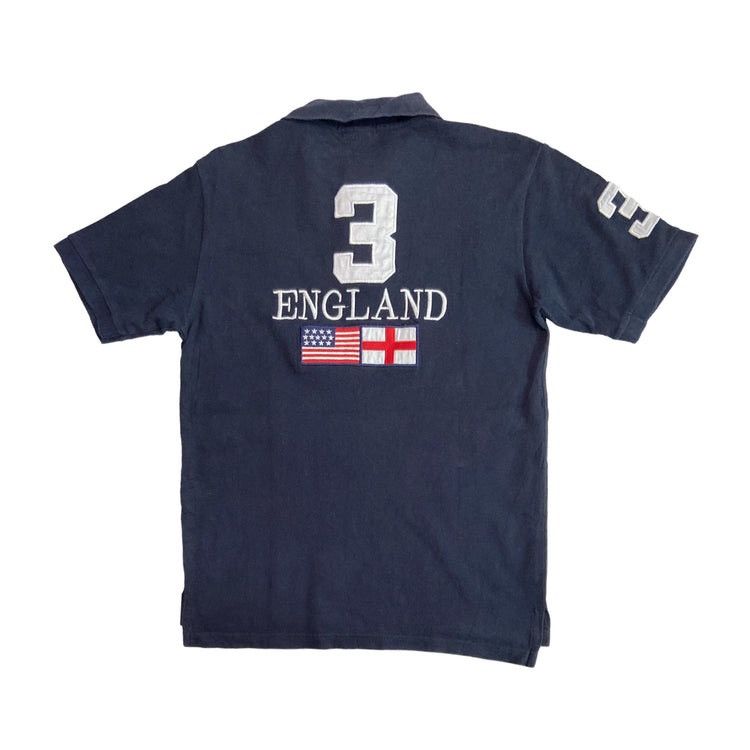 American Classics Polo Ralph Lauren Vintage Vtg POLO RALPH LAUREN England Vs American Flag Polo T Shirt Grailed