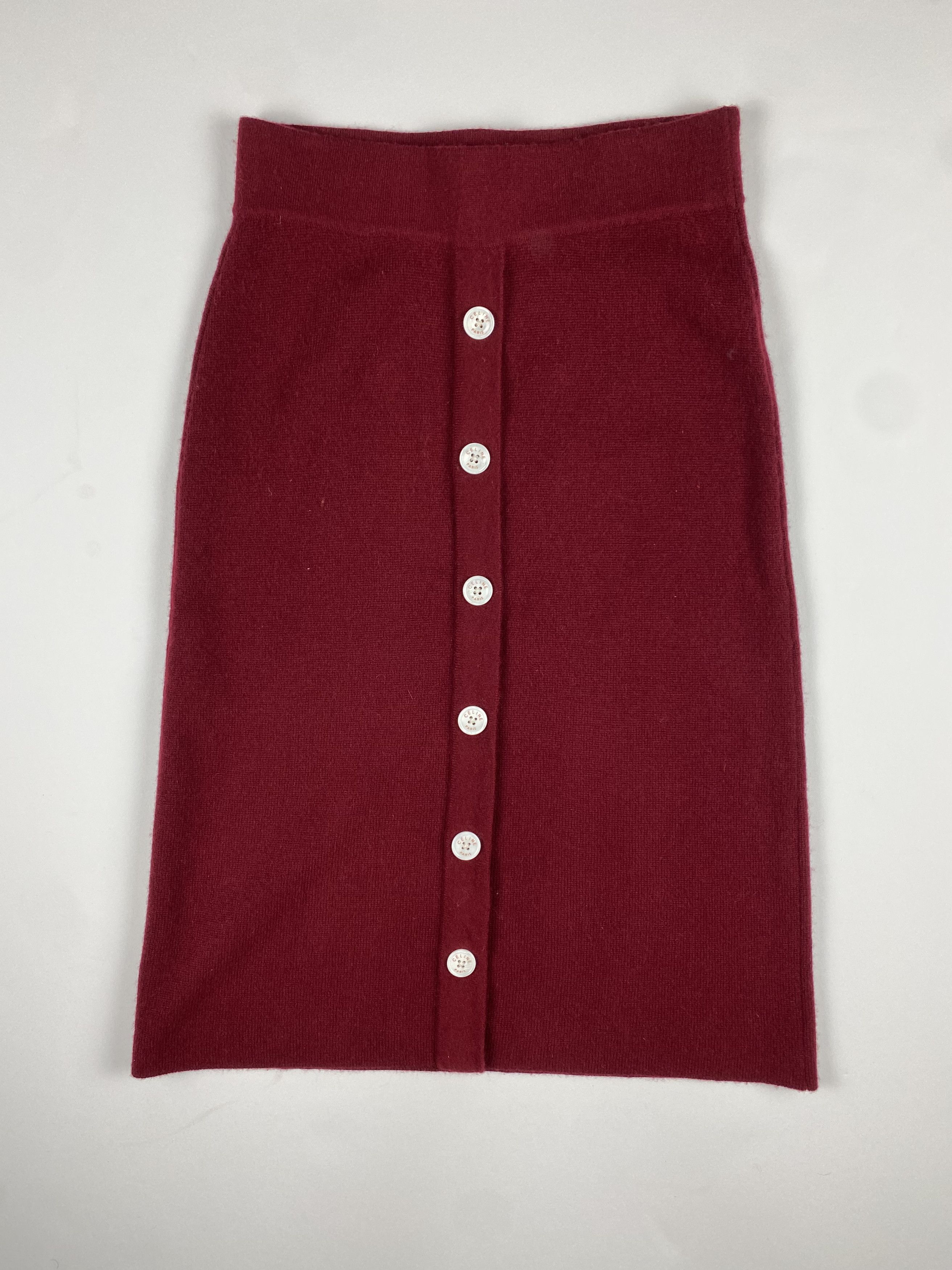 image of Celine Cashmere Knit Dress in Red, Women's (Size 30)