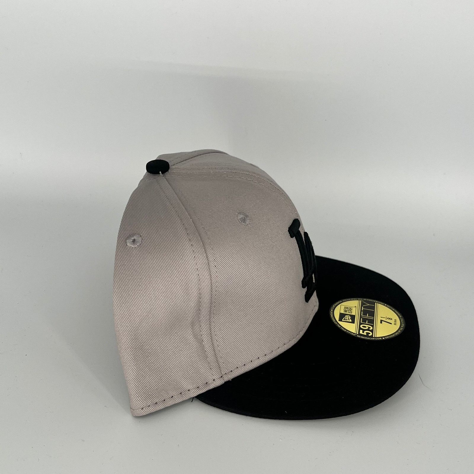 New Era Size 7 1/4 Gray Black Los Angeles Dodgers New Era MLB Size ONE SIZE - 3 Thumbnail