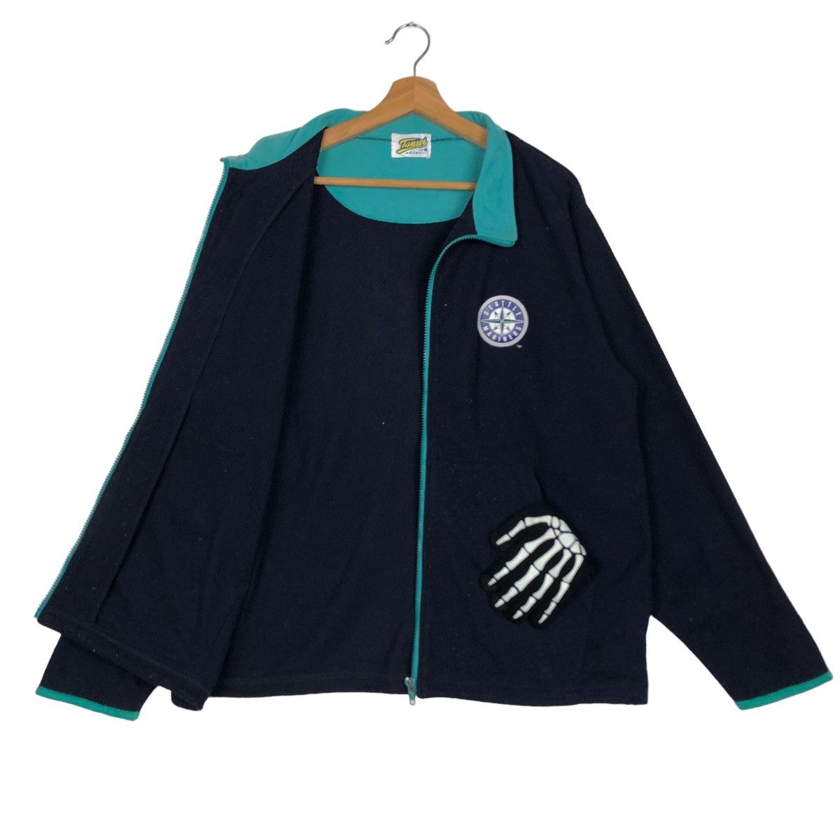 Japanese Brand 🔥Vintage Fleece Jacket Seattle Marines Big Logo Size US M / EU 48-50 / 2 - 9 Thumbnail