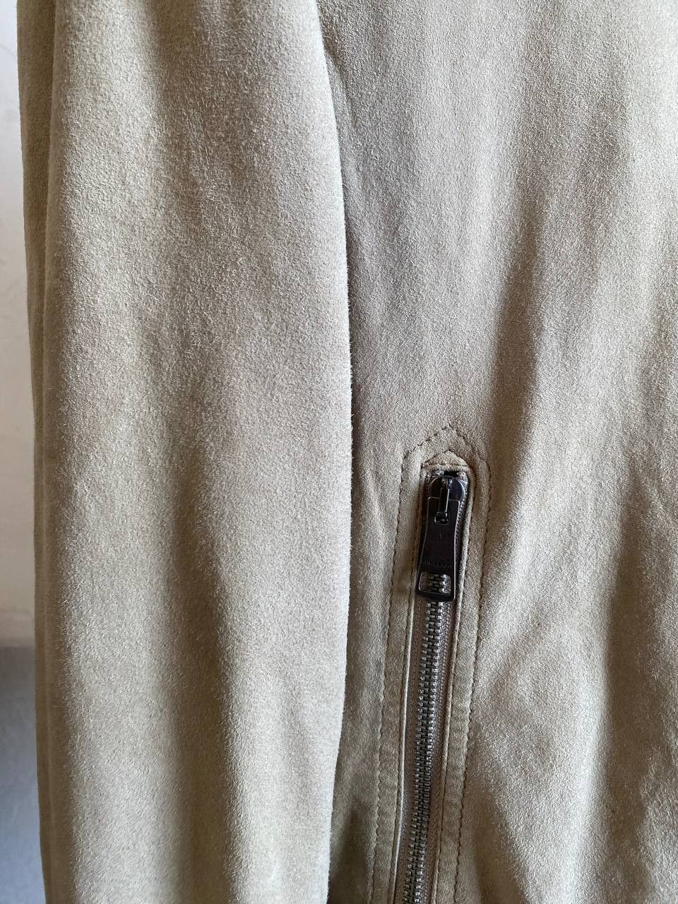 Burberry Burberry Brit Sand Suede Bomber Jacket Beige Men Size M Size US M / EU 48-50 / 2 - 11 Thumbnail