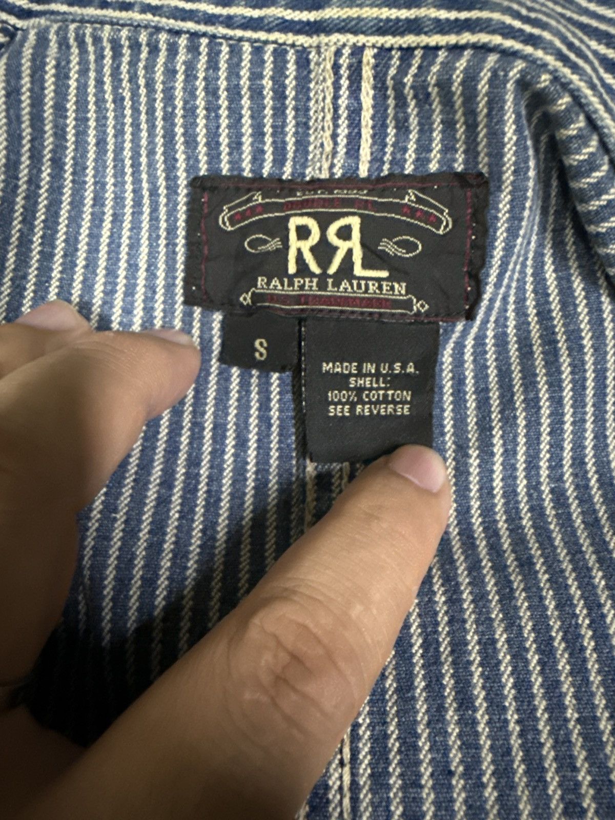 Polo Ralph Lauren RRL Double Ralph Lauren Hickory Denim Size US S / EU 44-46 / 1 - 13 Thumbnail