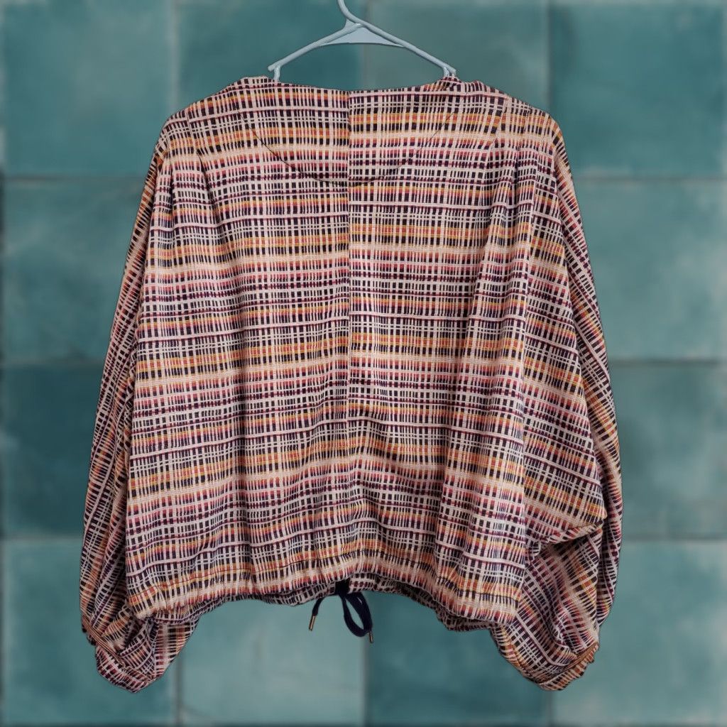 Anthropologie VINTAGE Anthropologie Akemi + Kin Jacket Womens M Plaid Oversize Dolman Open Front Bomber Jacket Boho Fall Womens Size M / US 6-8 / IT 42-44 - 1 Thumbnail