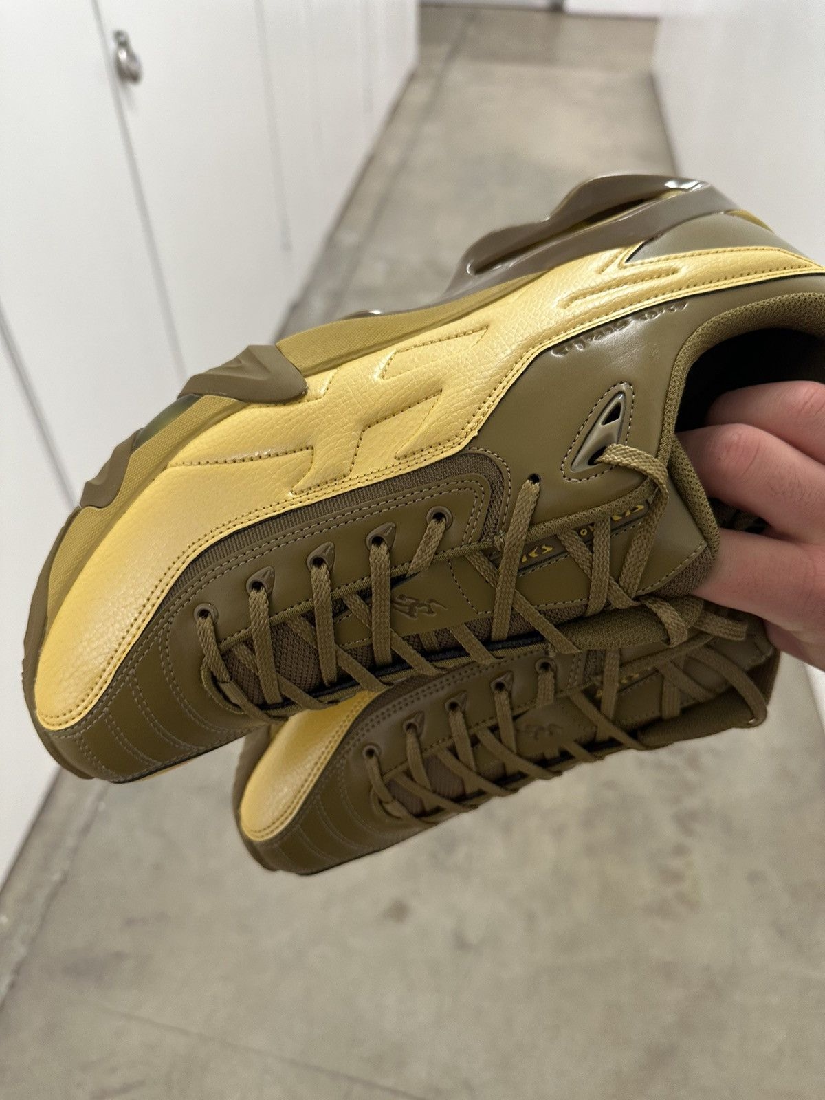 Asics × Kiko Kostadinov ASICS, kiko kostadinov. Yellow mixed material runners. Size US 12 / EU 45 - 7 Thumbnail