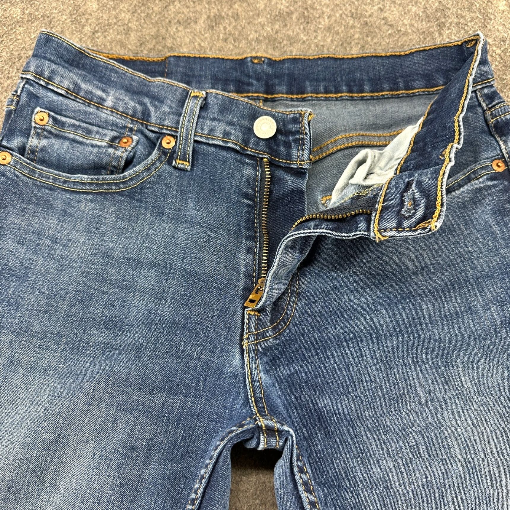 Levi's Levi's 511 Jeans Mens 29x30 Blue Skinny Mid Wash 5-Pocket Denim Cotton Stretch Size US 29 - 2 Thumbnail