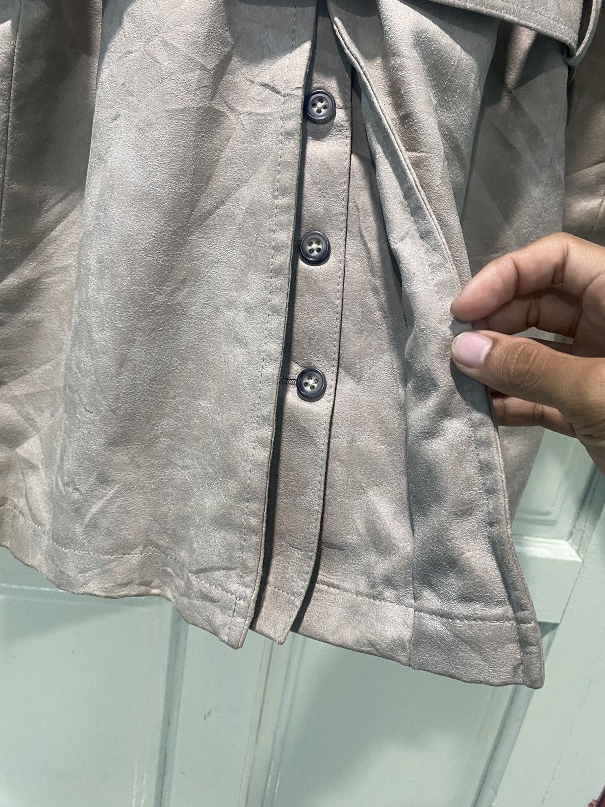 Tornado Mart Tornado Mart Suede Double Breasted Jacket Size US L / EU 52-54 / 3 - 9 Thumbnail