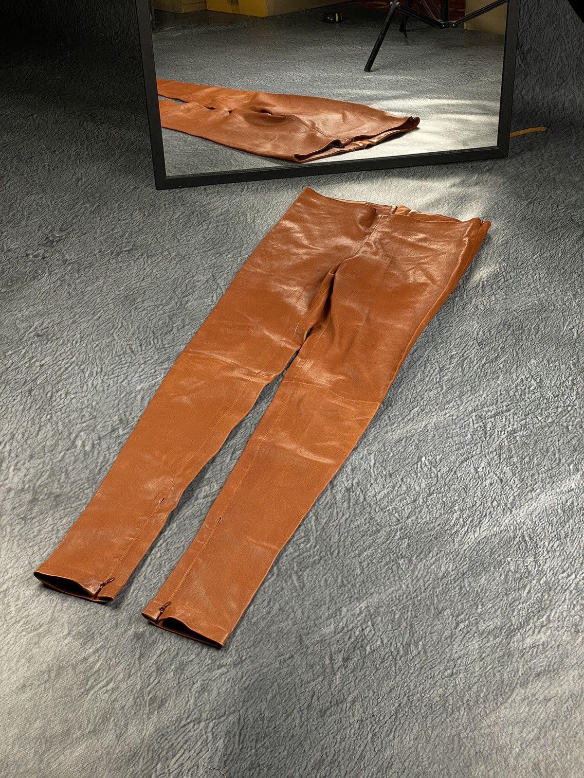 Balenciaga Balenciaga Leather Leggings Pants (Size 38) Size 27" / US 4 / IT 40 - 2 Thumbnail