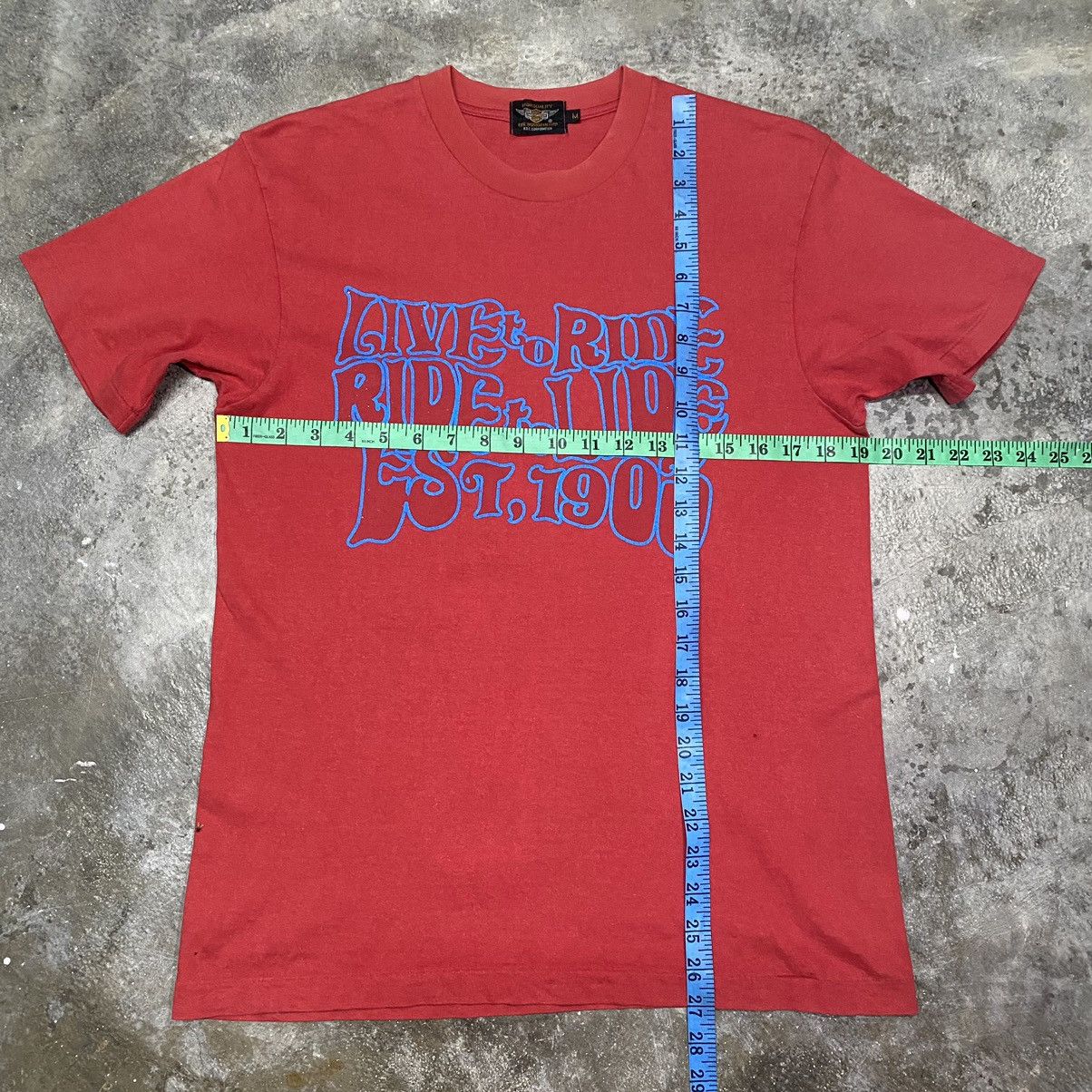 Harley Davidson VINTAGE 90’s HARLEY-DAVIDSON LIVE TO RIDE T SHIRT Size US M / EU 48-50 / 2 - 14 Thumbnail