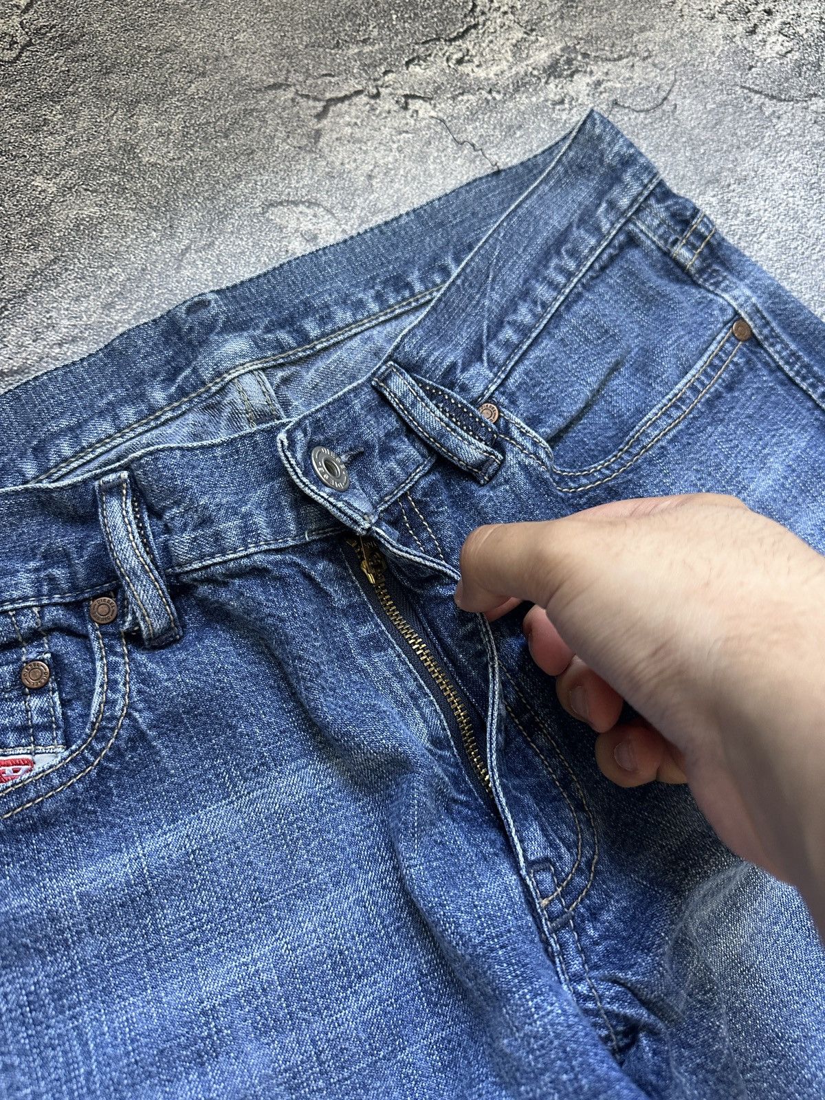 Diesel Vintage Diesel Womens Bootcut Western Wash Jeans Size 31 Size 31" - 6 Thumbnail