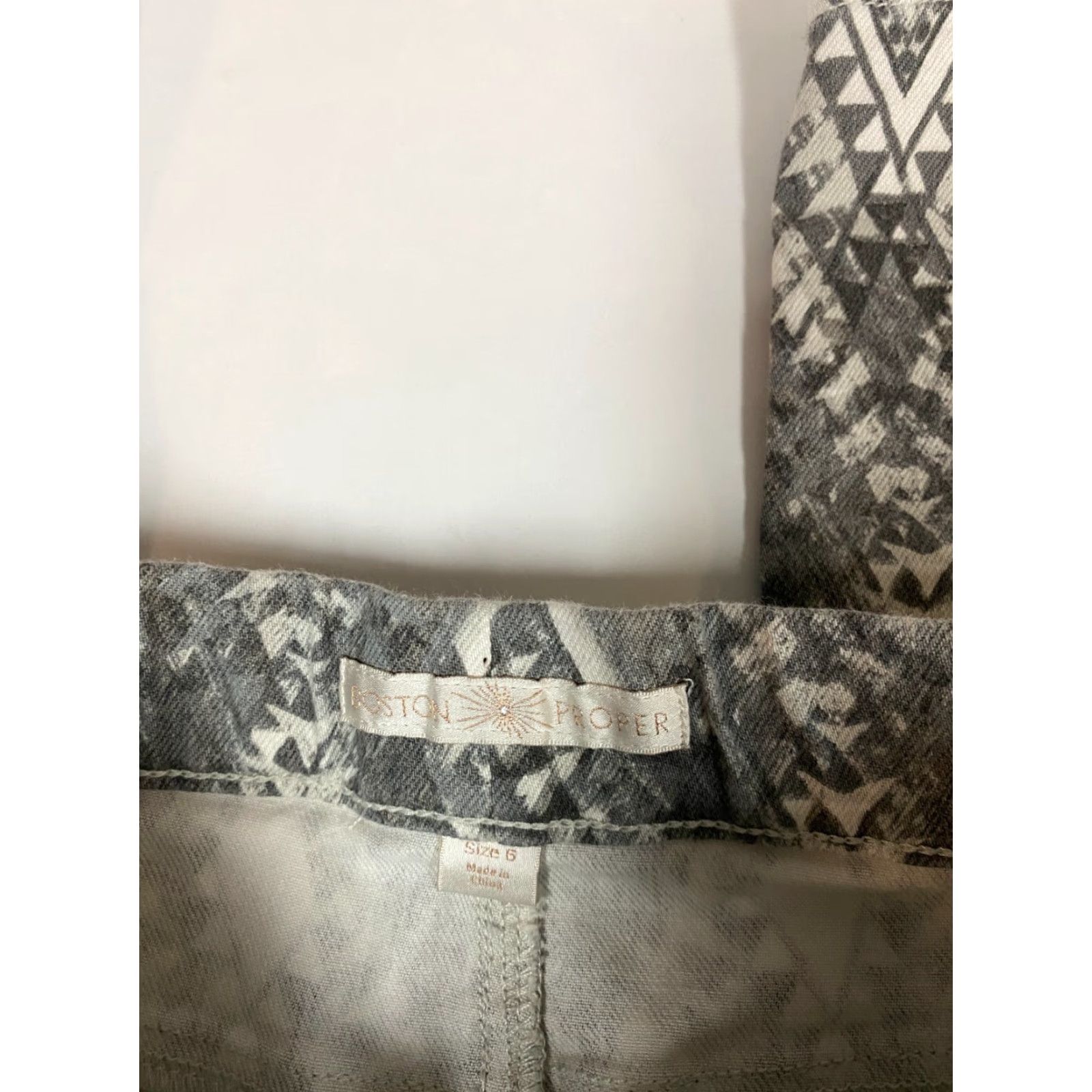 Boston Proper Boston Proper Womens Chino Pants 6 Gray Straight Designer Pants Ladies Slimming Comfort Stretch Casual 30in Inseam Mens? Size 28" / US 6 / IT 42 - 3 Thumbnail