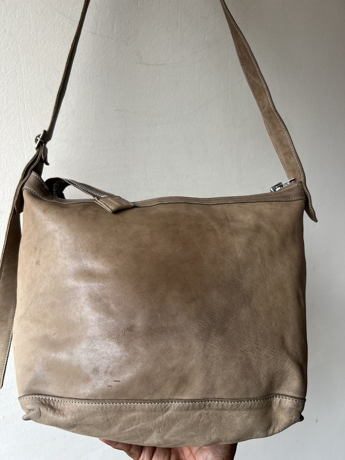 Leather REN Tokyo Japan Patina Nappa Leather Messenger Bag Size ONE SIZE - 20 Thumbnail