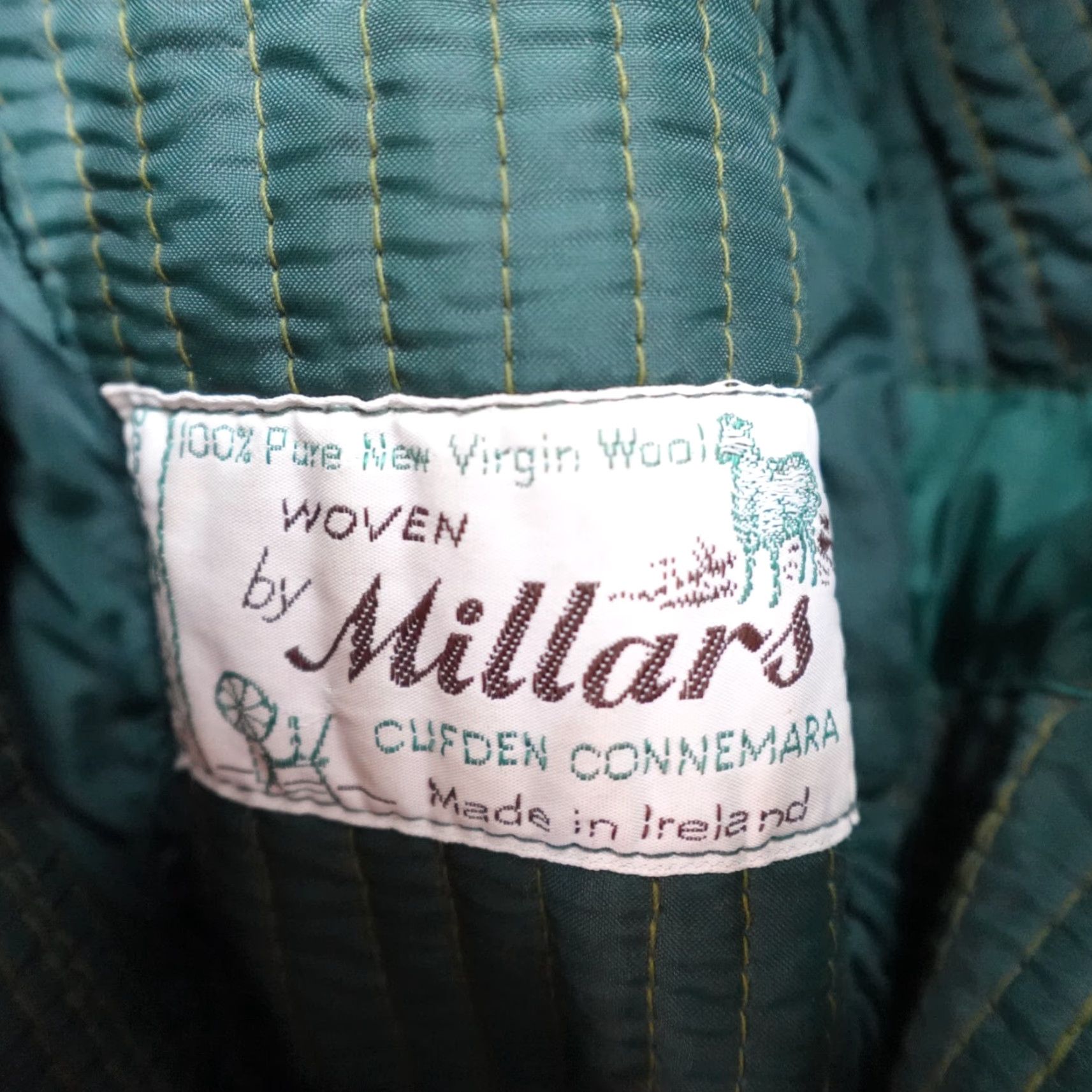 Vintage Millars Fedora Hat Gray Wool Tweed Birdseye Made in Ireland Mens One Size Cap Size ONE SIZE - 6 Thumbnail