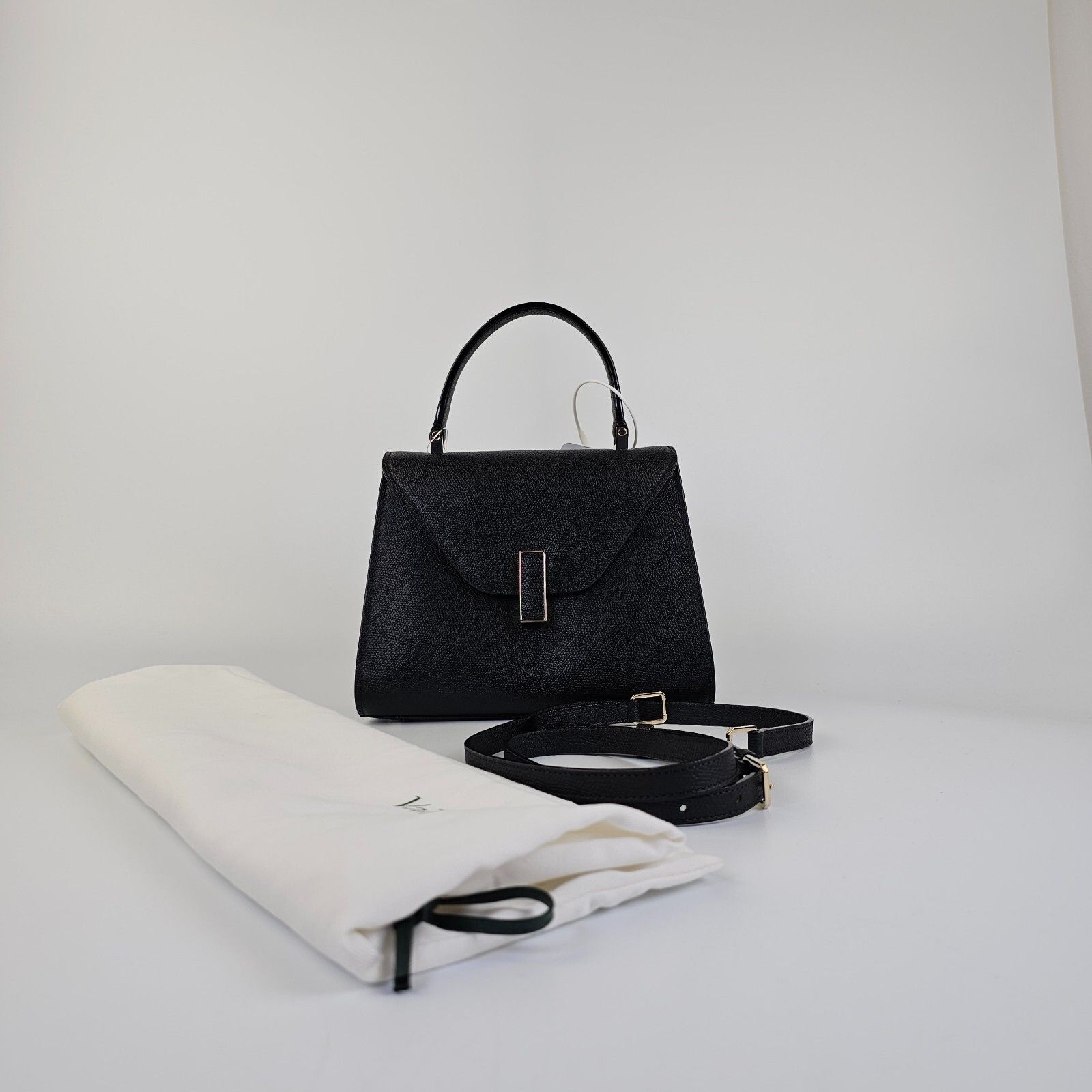 Valextra Valextra Iside Mini Black Leather Top Handle Bag New Size ONE SIZE - 3 Thumbnail