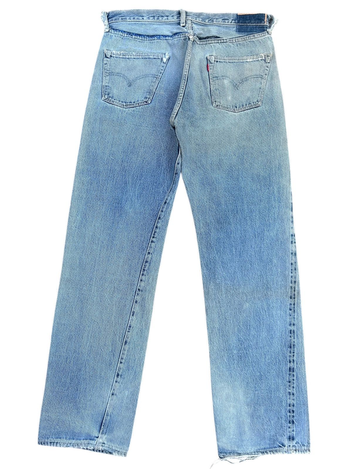 Kapital Thrashed Vintage Levis Big E Selvedge Denim Jeans Size US 34 / EU 50 - 1 Thumbnail