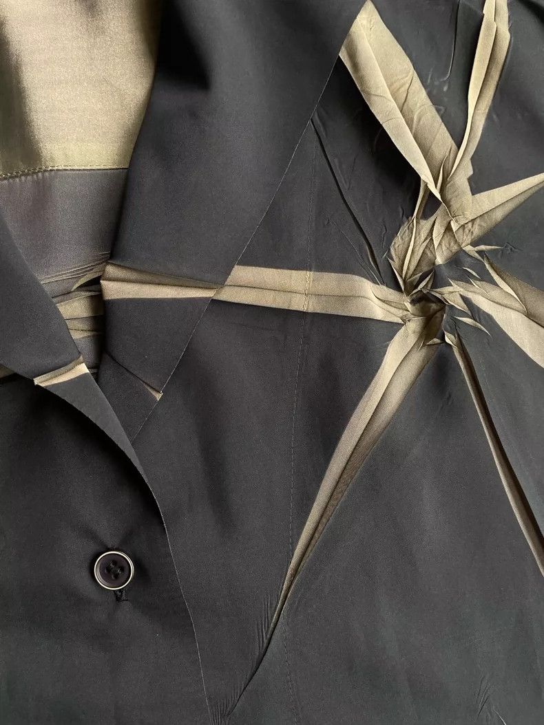 Issey Miyake Issey Miyake size:3 Black bamboo leaf pleated coat Size L / US 10 / IT 46 - 4 Thumbnail