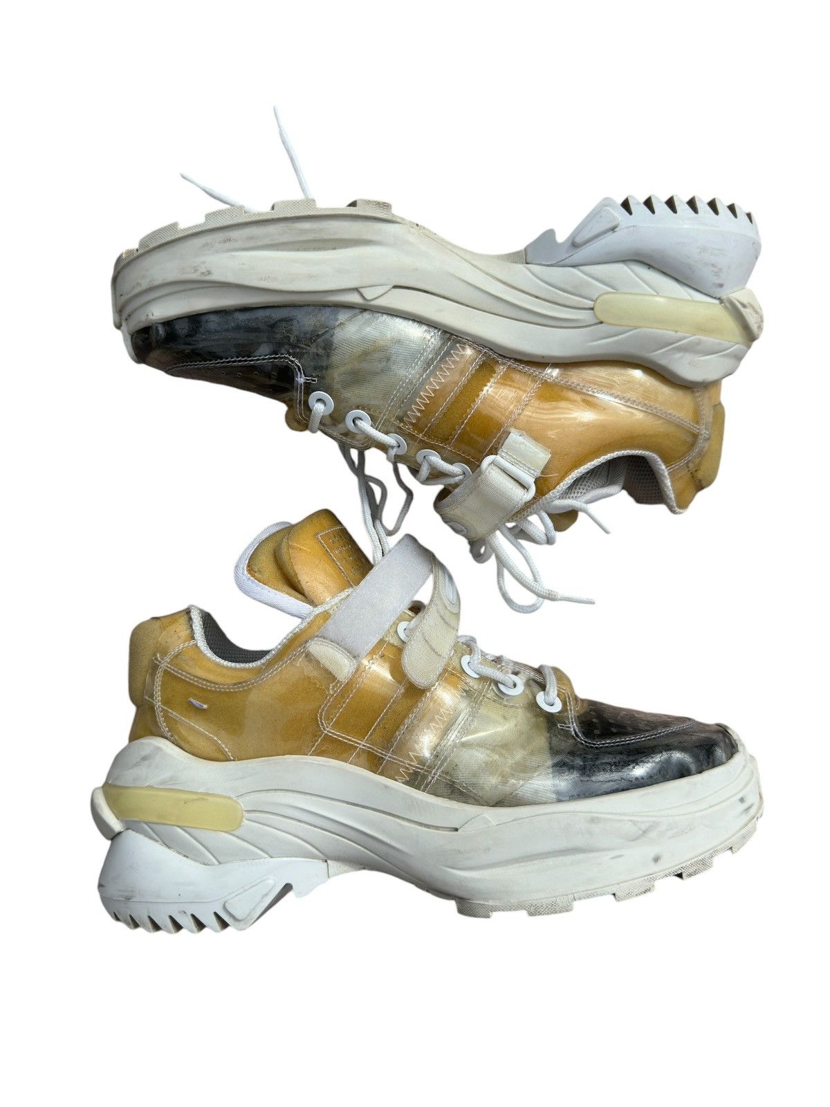 Maison Margiela Maison Margiela Retro Fit Artisanal PVC Sneakers Size US 9 / EU 42 - 1 Thumbnail