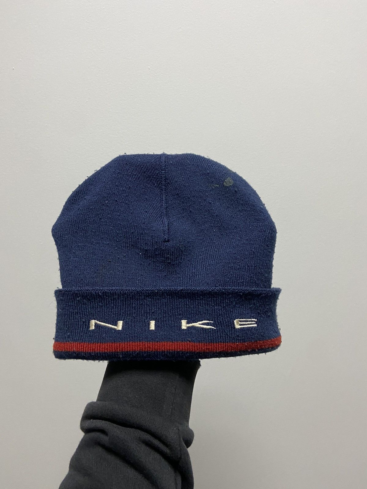 Nike × Vintage Nike Hat Vintage Logo swoosh beanie reversible Y2K Size ONE SIZE - 2 Thumbnail