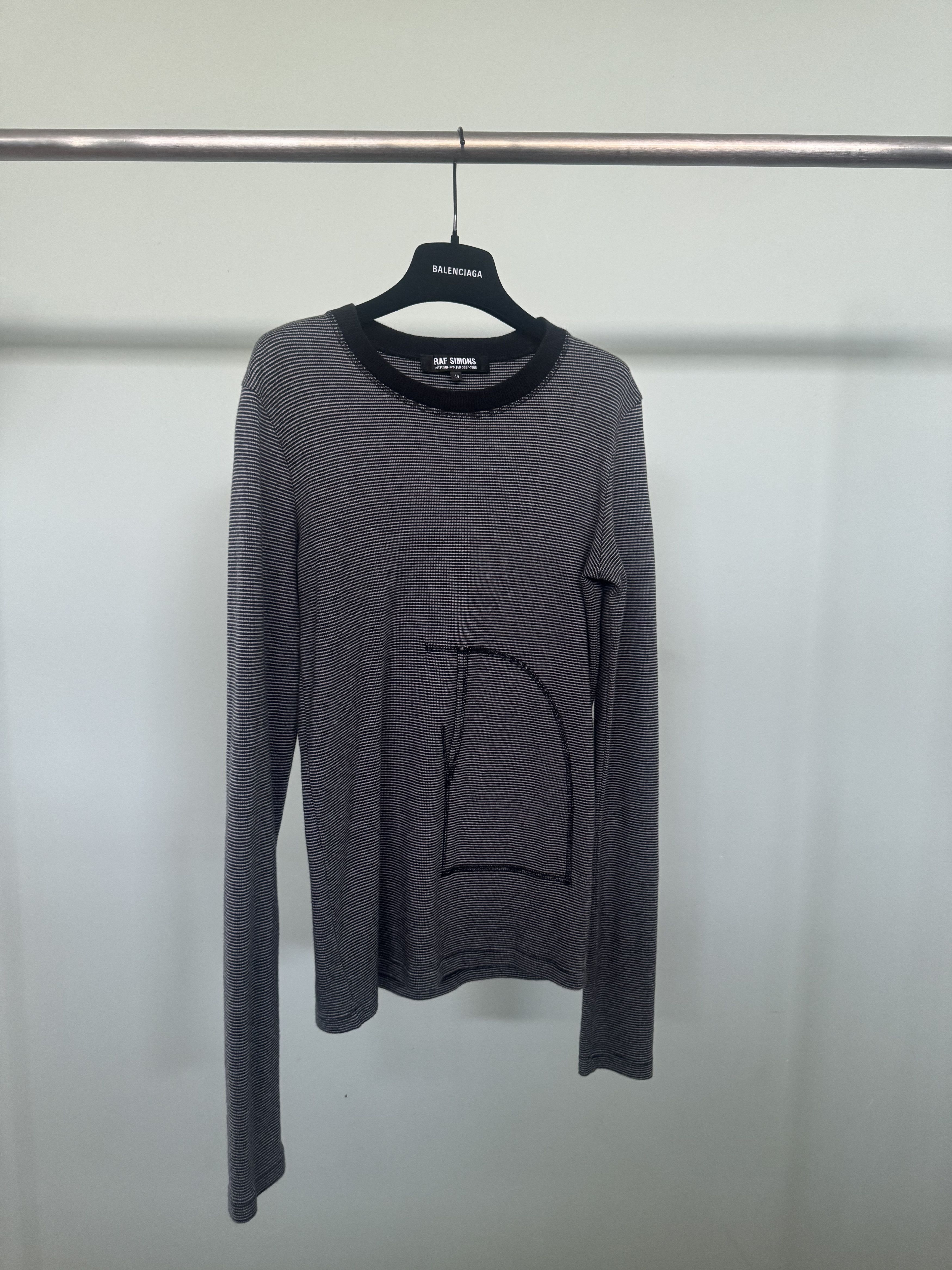 Raf Simons AW2008 Skinny Knit Front Pocket L/S Size US S / EU 44-46 / 1 - 2 Thumbnail