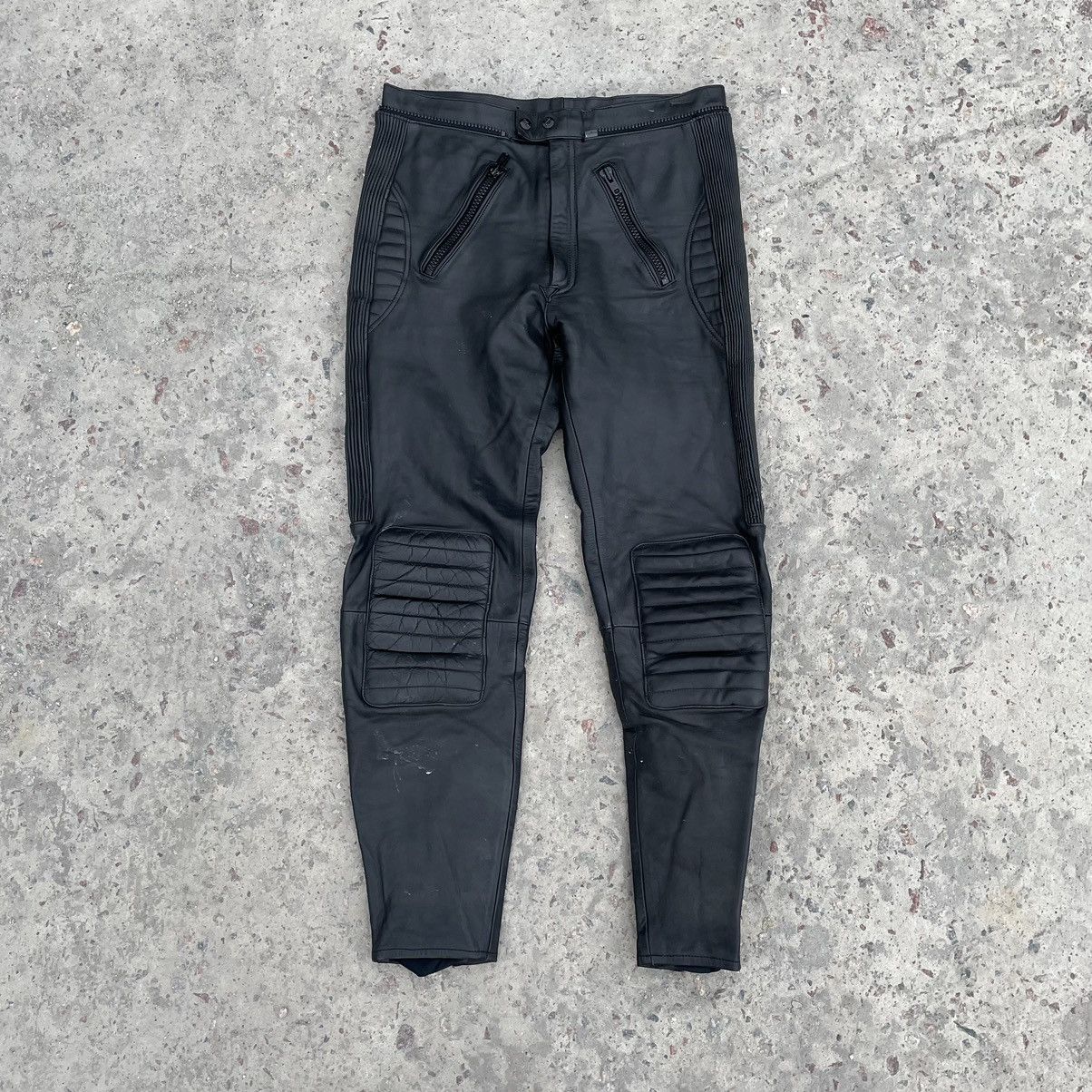 Vintage Vintage Moto Leather Pants 52 Y2K 90s USA Japan Style Hype Size US 32 / EU 48 - 1 Thumbnail