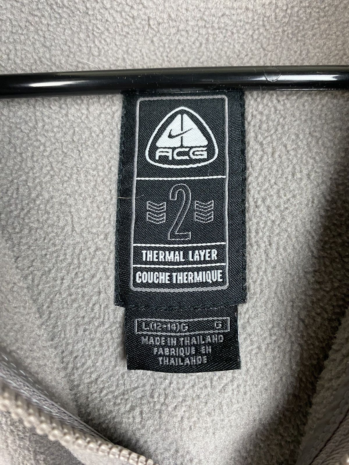 Nike × Nike ACG × Vintage Vintage NIKE ACG 2 Fleece Vest Thermal Layer Grey 90’s Size US L / EU 52-54 / 3 - 4 Thumbnail