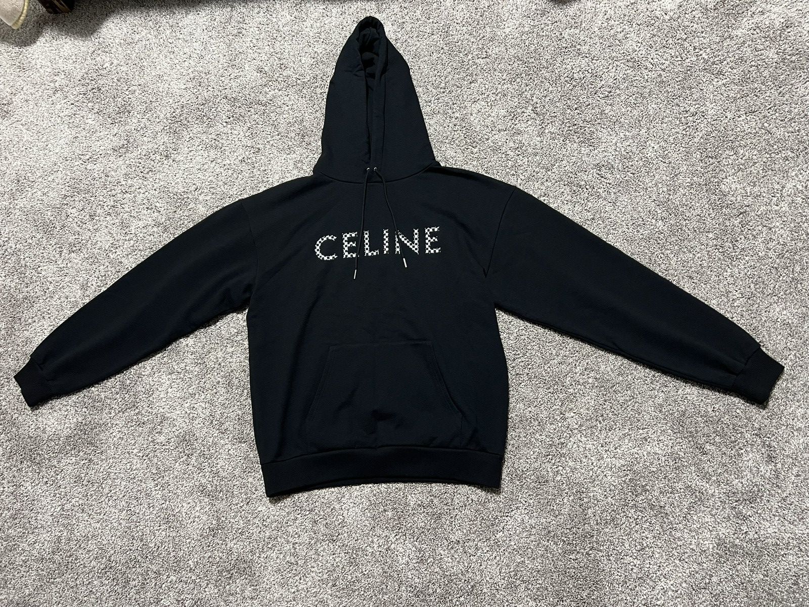 Celine Celine Studded Sweatshirt Hoodie Black Size US L / EU 52-54 / 3 - 2 Thumbnail