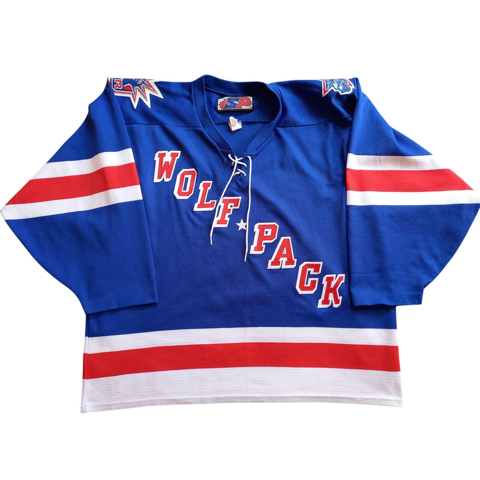 Ccm × NHL Hartford Wolf Pack 2000s SP jersey L Rangers AHL hockey vtg Size US L / EU 52-54 / 3 - 1 Thumbnail