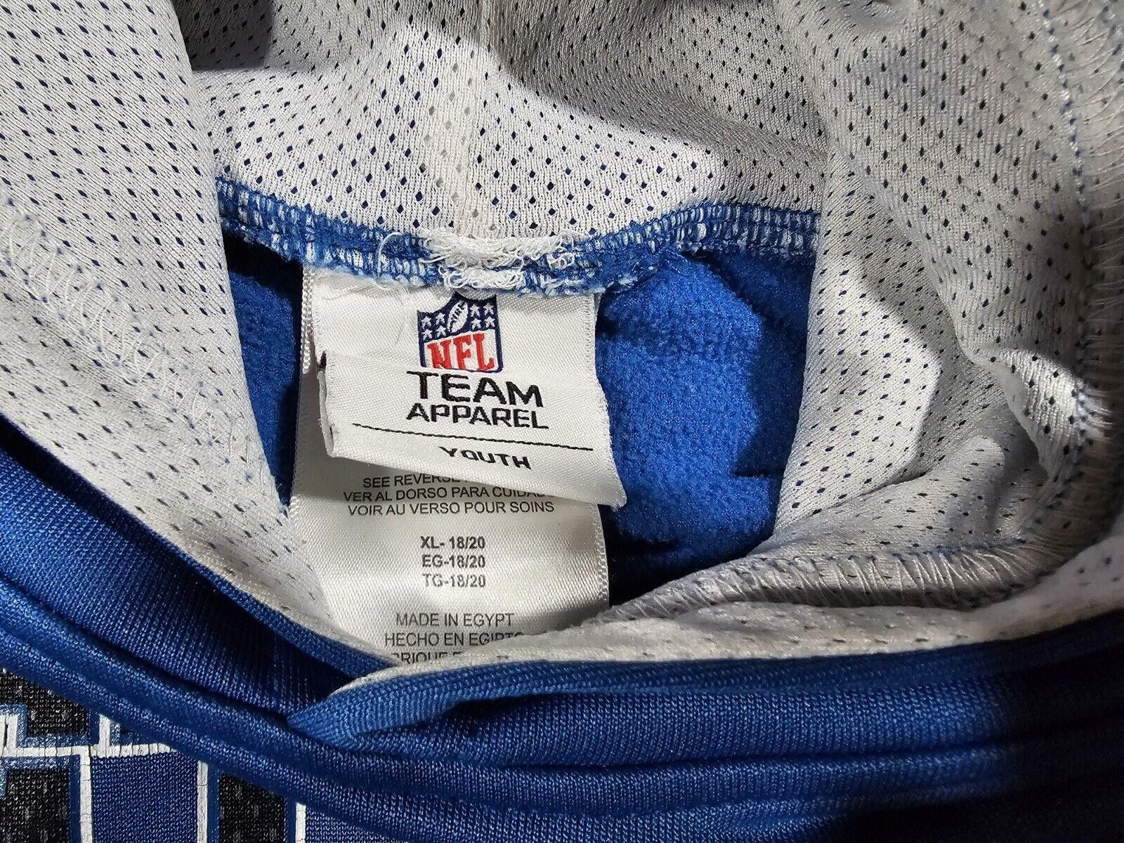 Nike NFL Apparel Detroit Lions Youth XL 18/20 Hoodie Blue Issues* Size US XXS / EU 40 - 4 Thumbnail