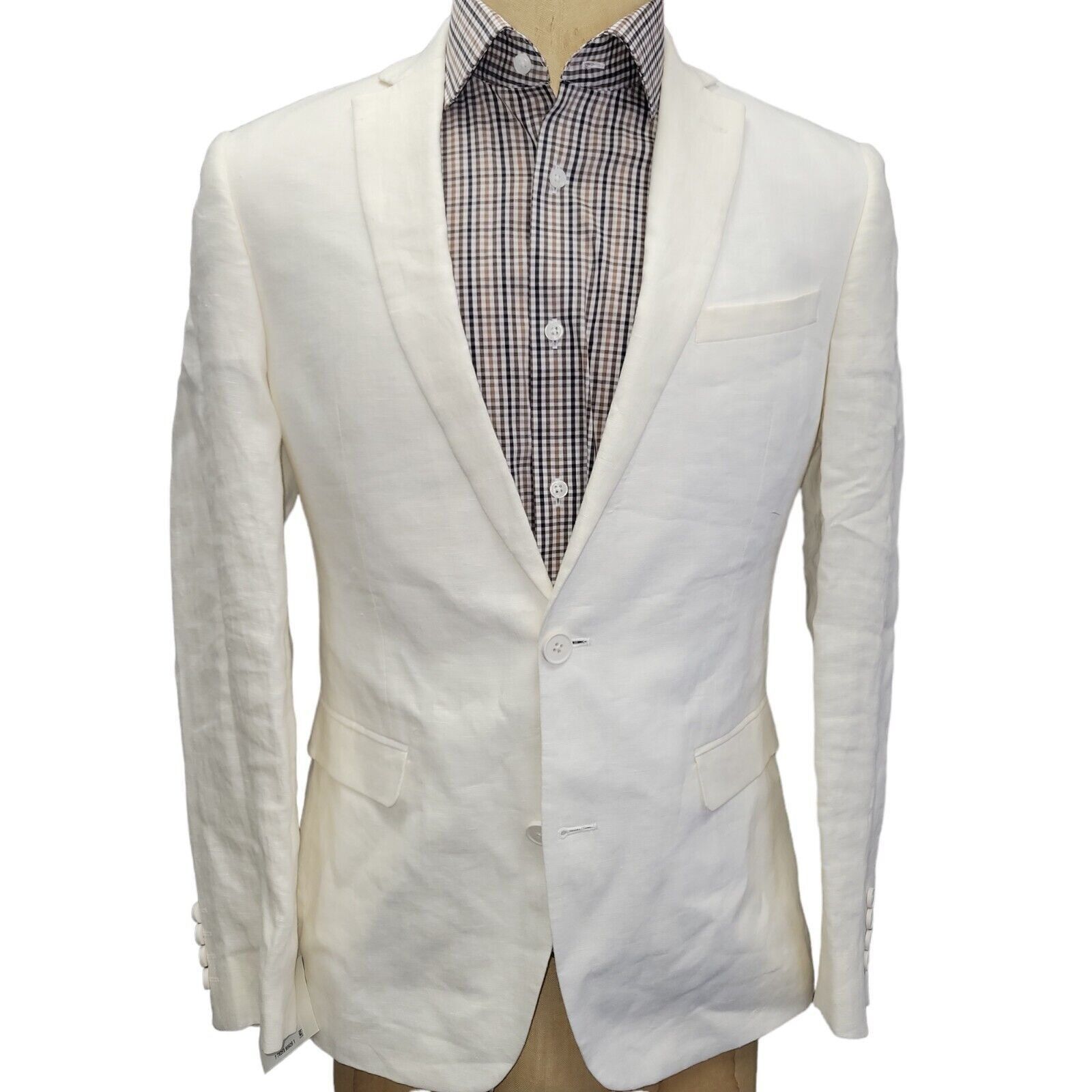 Bar III Men's Bar III 100% Linen Jacket. Size 36R. New With Tags Size 36R - 2 Thumbnail