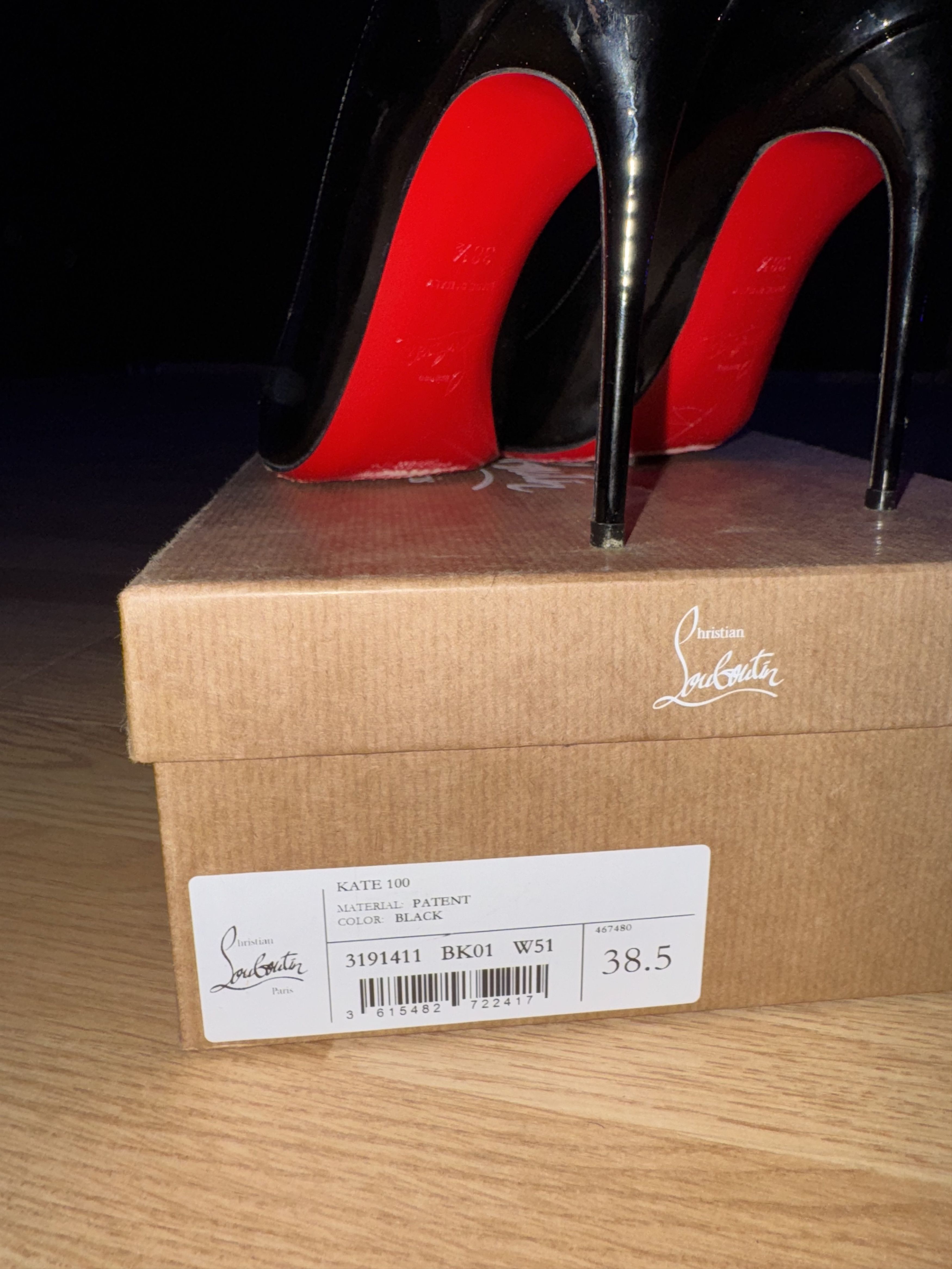 Christian Louboutin KATE 100 Size US 8.5 / IT 38.5 - 3 Thumbnail