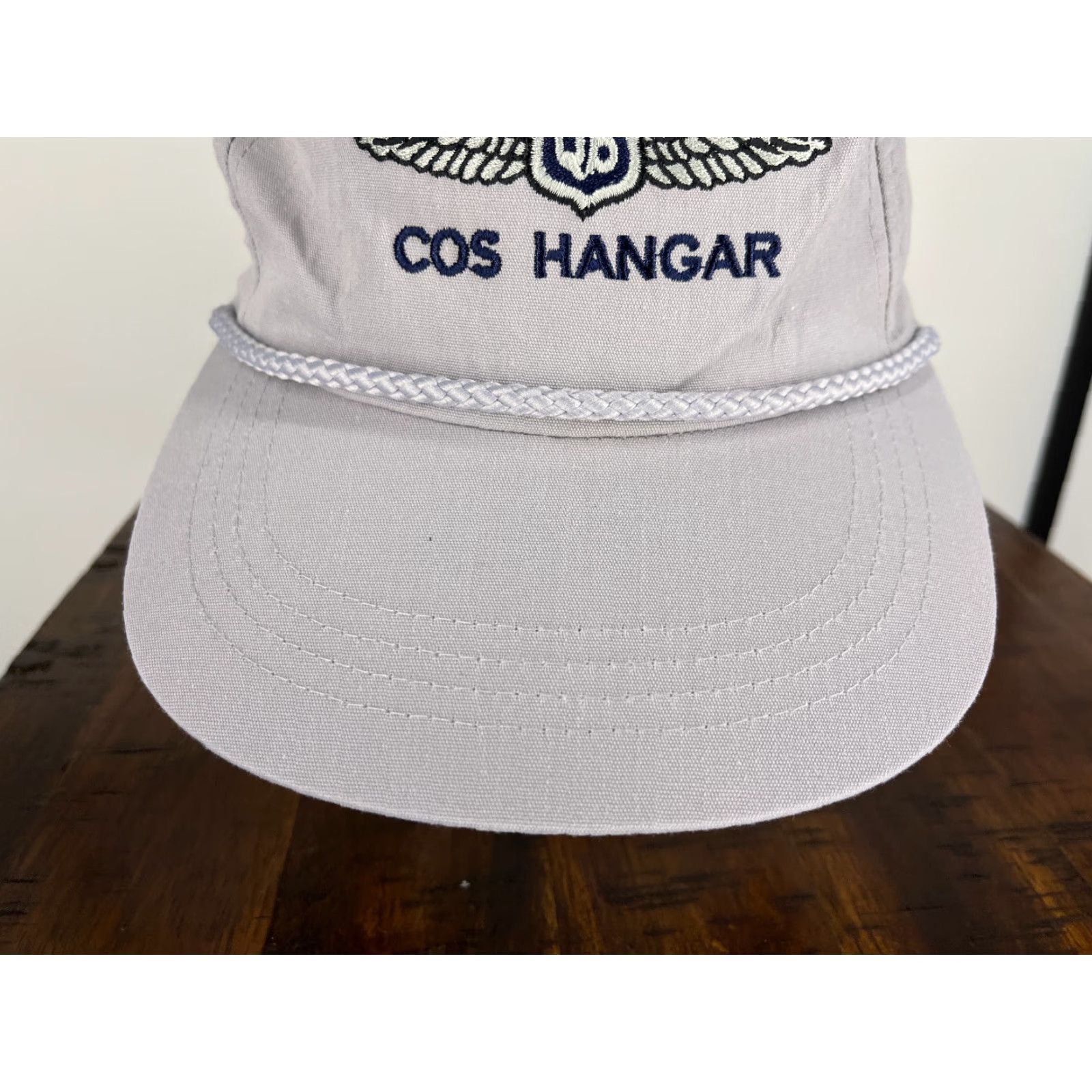 Vintage VINTAGE VTG QB Cos Hangar Hat Cap Snap Back Adult One Size Gray Cotton Polyester Blend Size ONE SIZE - 3 Thumbnail