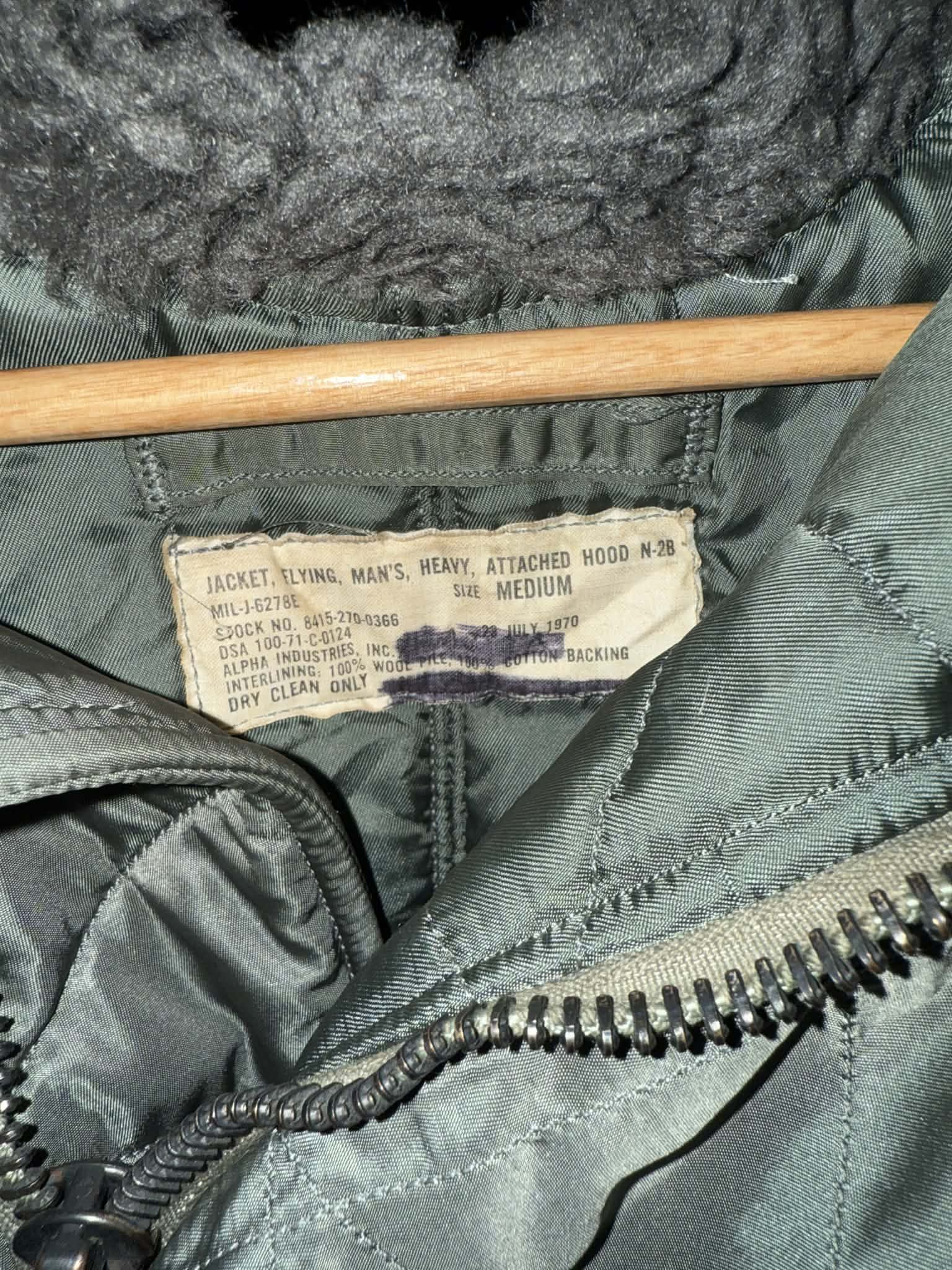 Alpha Industries Alpha Industries N-2B Bomber Jacket — (Made July 29, 1970) Size US M / EU 48-50 / 2 - 2 Thumbnail