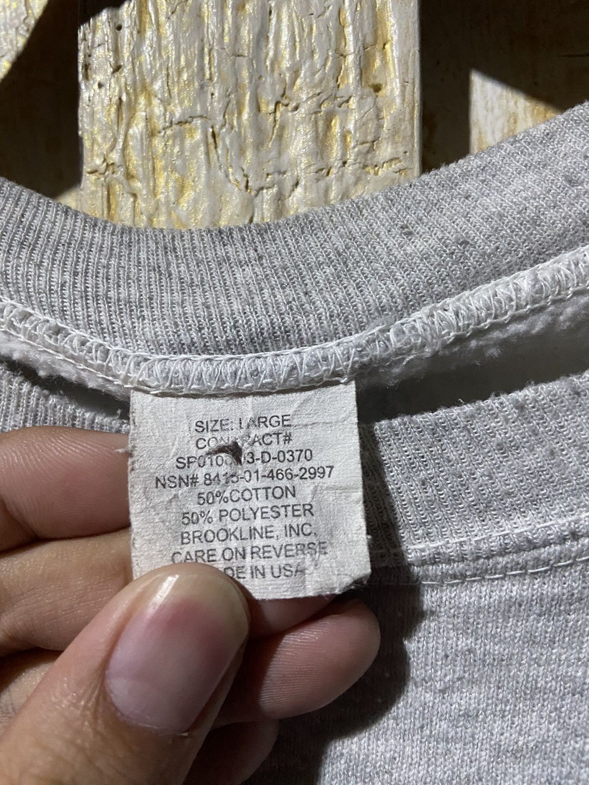 Vintage Vintage 80-90s rare army sweater grey size L Size US L / EU 52-54 / 3 - 6 Thumbnail