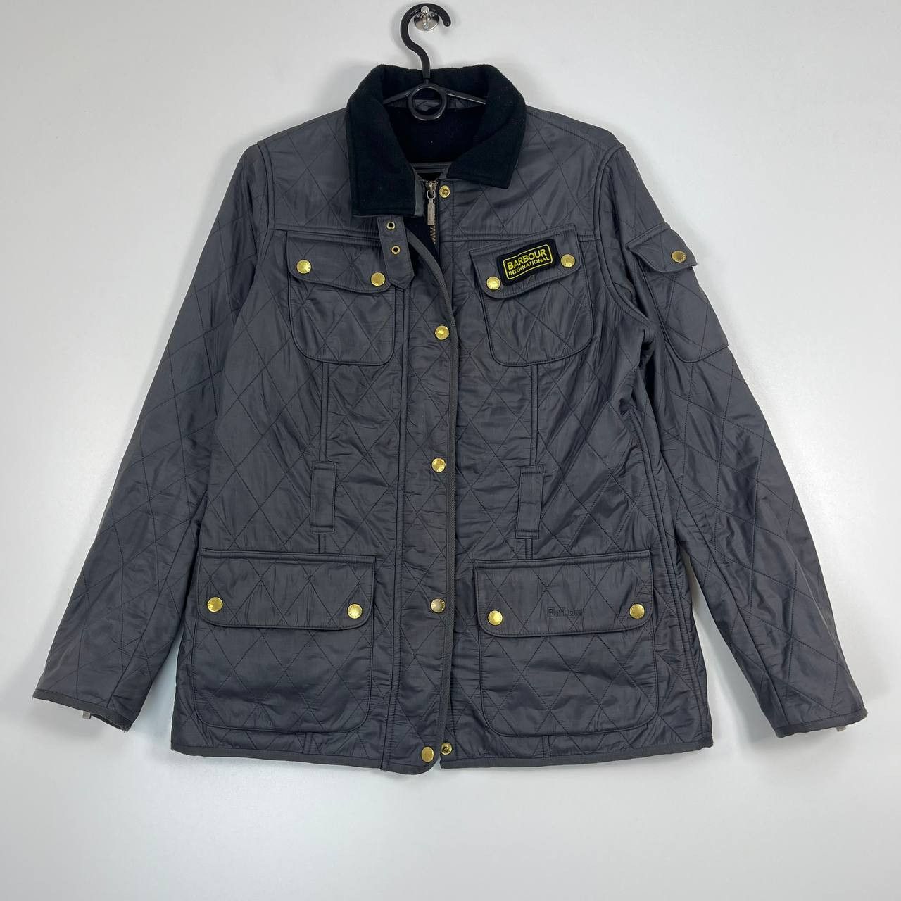 Barbour Barbour International Quilted Jacket Grey Mens Size M Size US M / EU 48-50 / 2 - 1 Thumbnail
