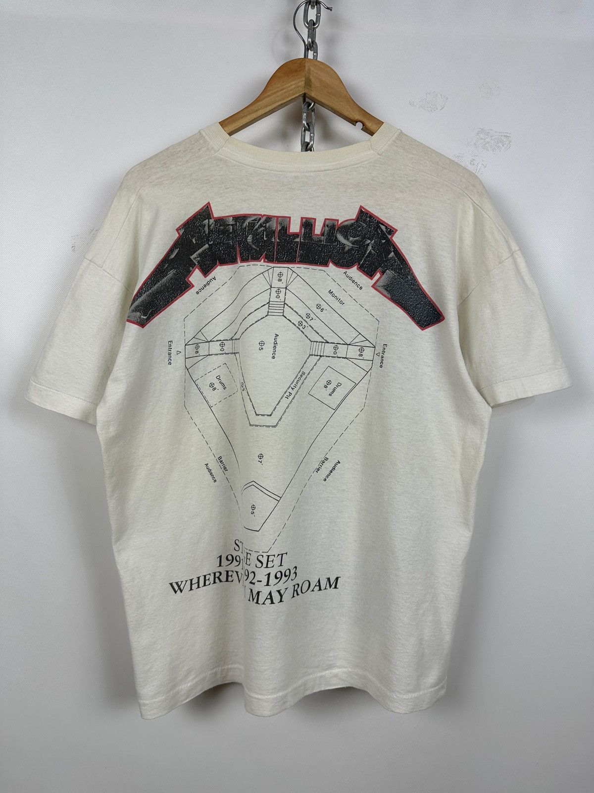 Band Tees Vintage 1991-93 Metallica Wherever I May Roam Brockum Shirt Size US XL / EU 56 / 4 - 2 Thumbnail