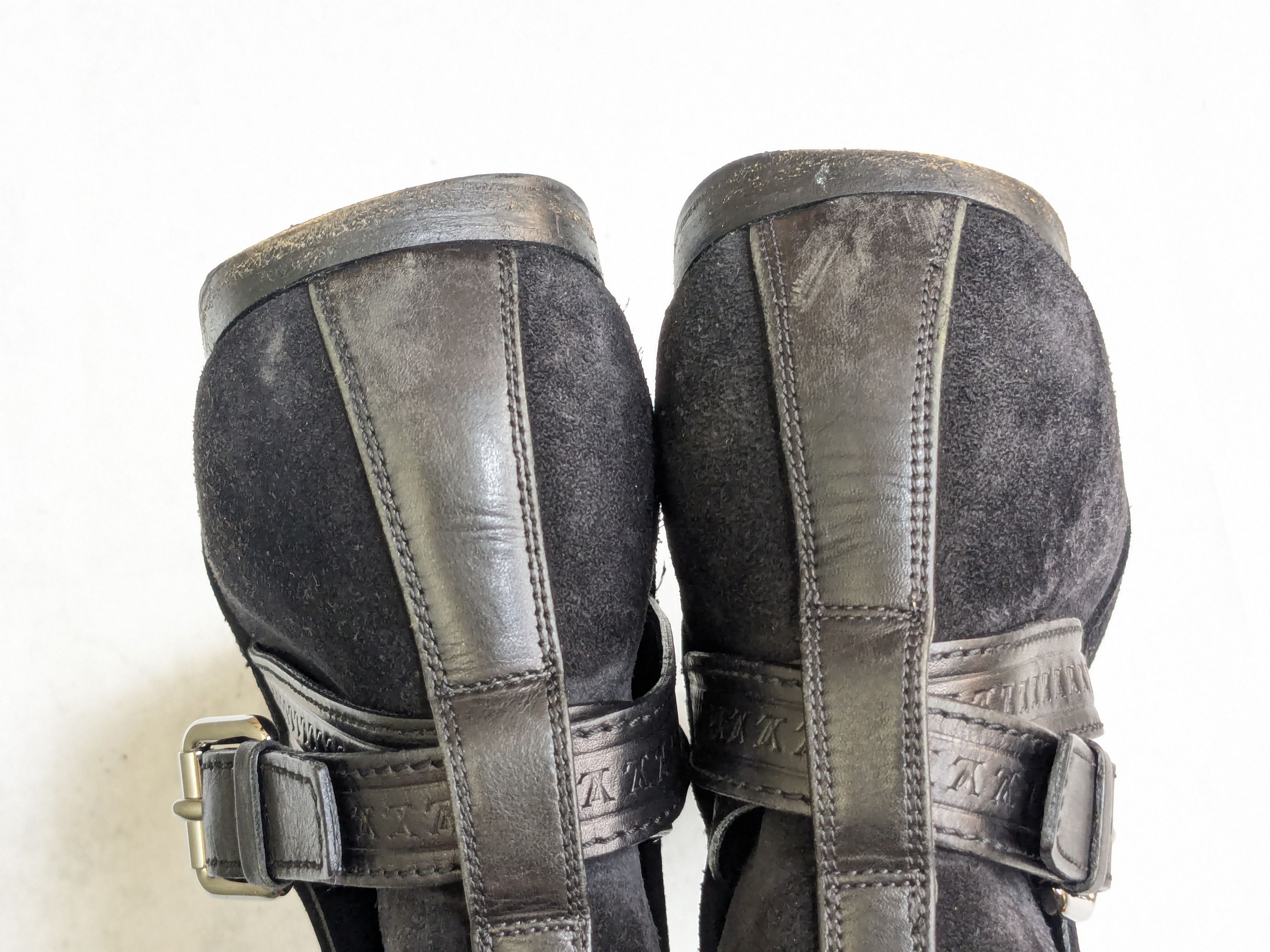 Louis Vuitton Louis Vuitton Jodhpur Boots Black Leather 8 Suede Buckle Size US 8 / EU 41 - 14 Thumbnail