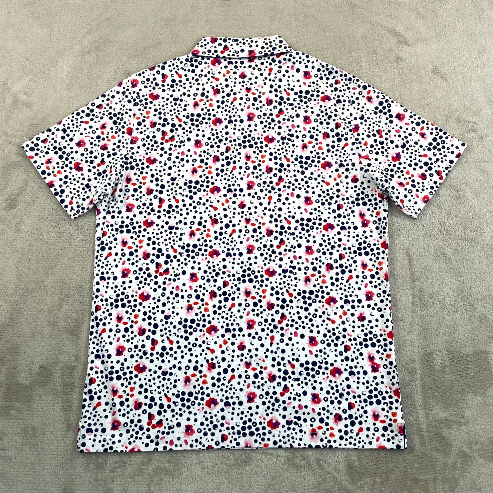 BUGATCHI BUGATCHI Paint Splatter Polo Shirt Men Medium Multi Mercerized Cotton NWOT Size US M / EU 48-50 / 2 - 4 Thumbnail