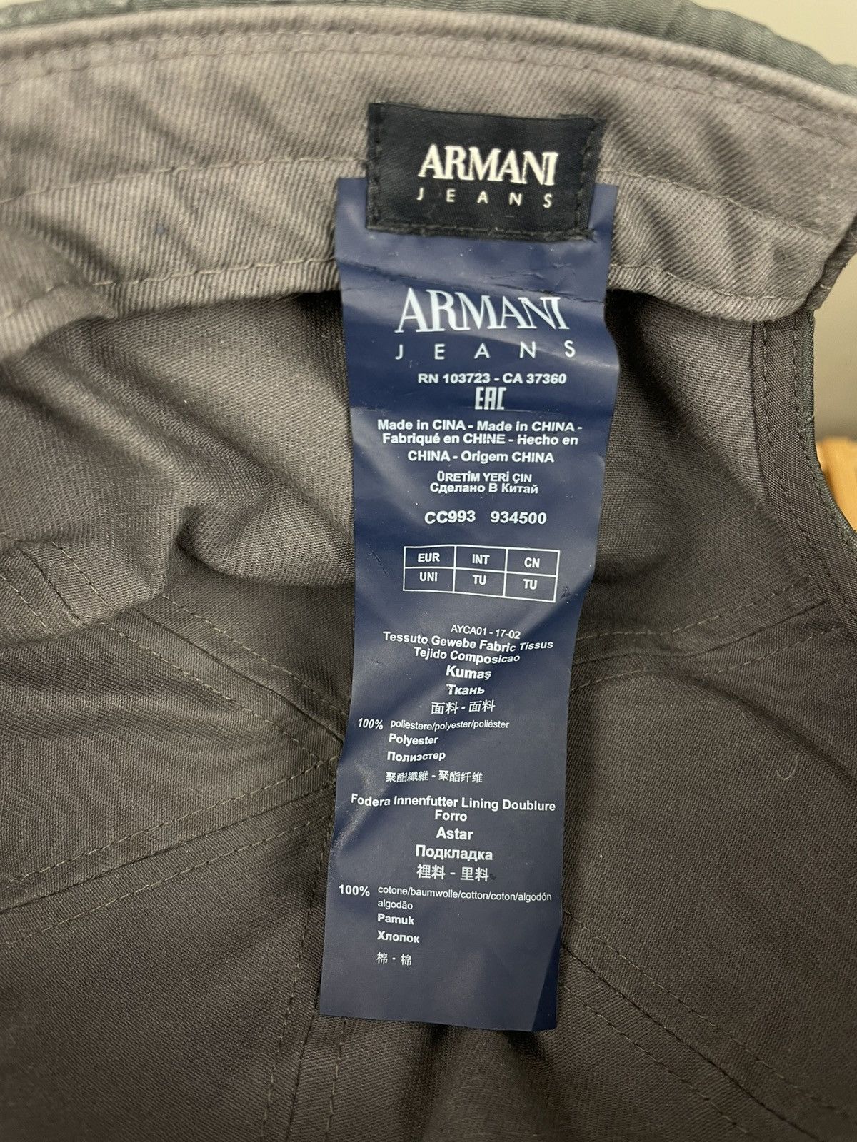 Armani × Designer Luxury Armani jeans monogram cap Size ONE SIZE - 11 Thumbnail