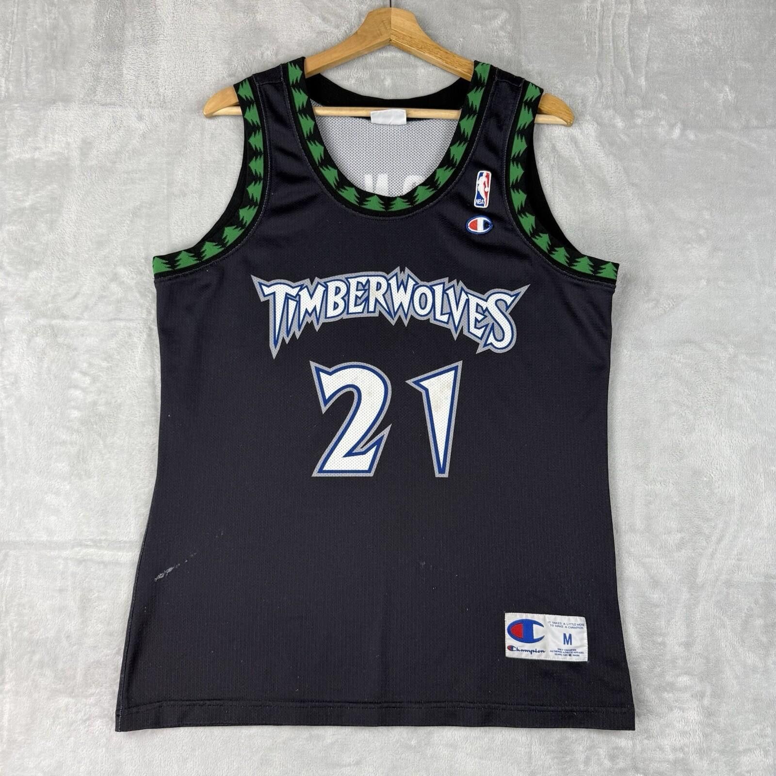 Champion MINNESOTA TIMBERWOLVES Jersey CHAMPION Kevin Garnett M Italy Size US M / EU 48-50 / 2 - 10 Thumbnail