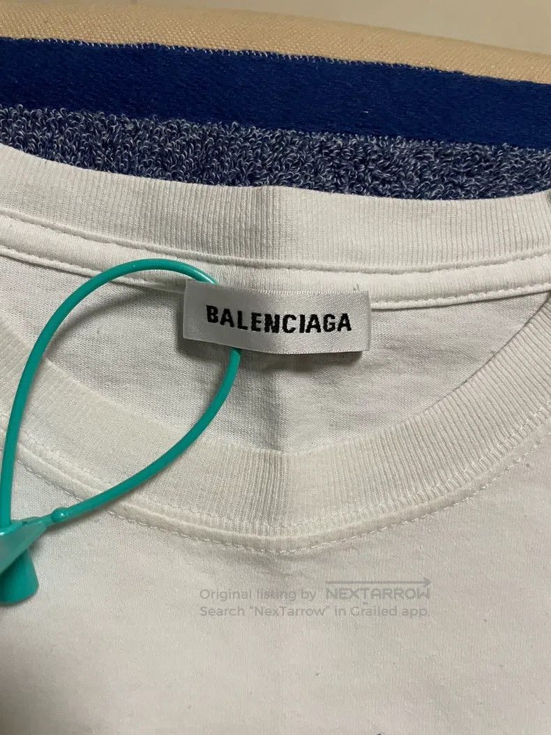 Balenciaga Balenciaga Wheat pattern short-sleeved T-shirt, pure white Size US S / EU 44-46 / 1 - 3 Thumbnail