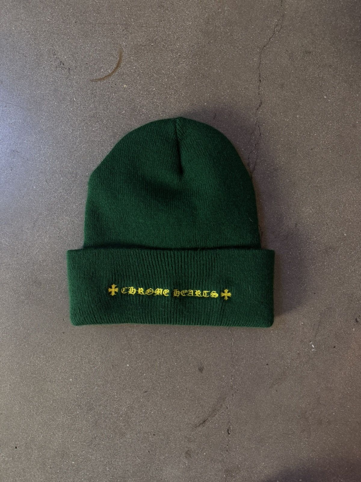 Chrome Hearts RARE! CHROME HEARTS Matty Boy MATTY BOY beanie Green Size ONE SIZE - 2 Thumbnail