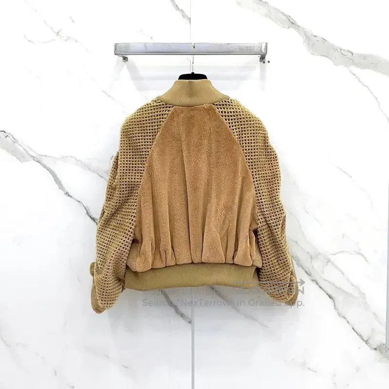 Fendi Fendi Khaki Spring Autumn Women's Jacket . Size L / US 10 / IT 46 - 1 Thumbnail