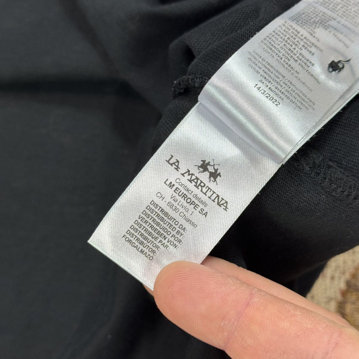 La Martina × Polo Ralph Lauren La Martina Black Out Longsleeve Polo Racing Y2K Chief Keef Size US L / EU 52-54 / 3 - 9 Thumbnail