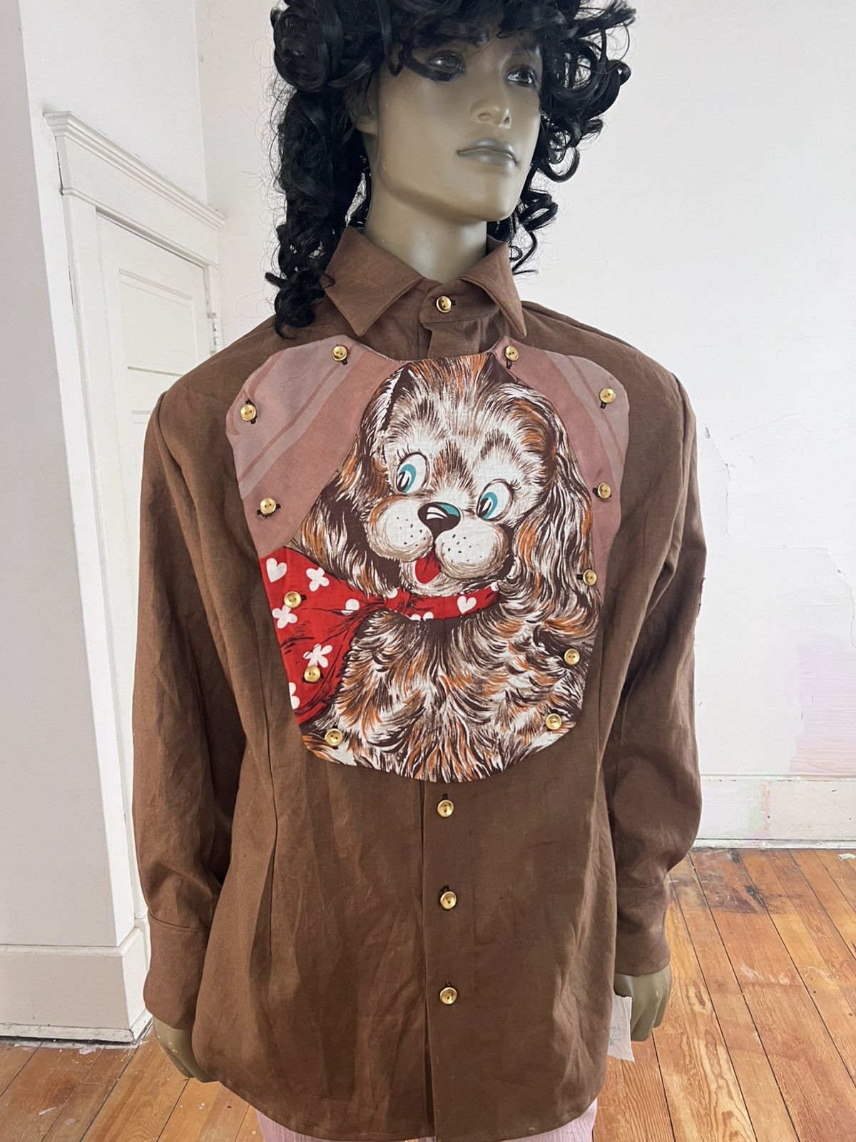 Other Western Moygasnel Scottish linen Dog Bib Shirt XL Size US L / EU 52-54 / 3 - 6 Thumbnail