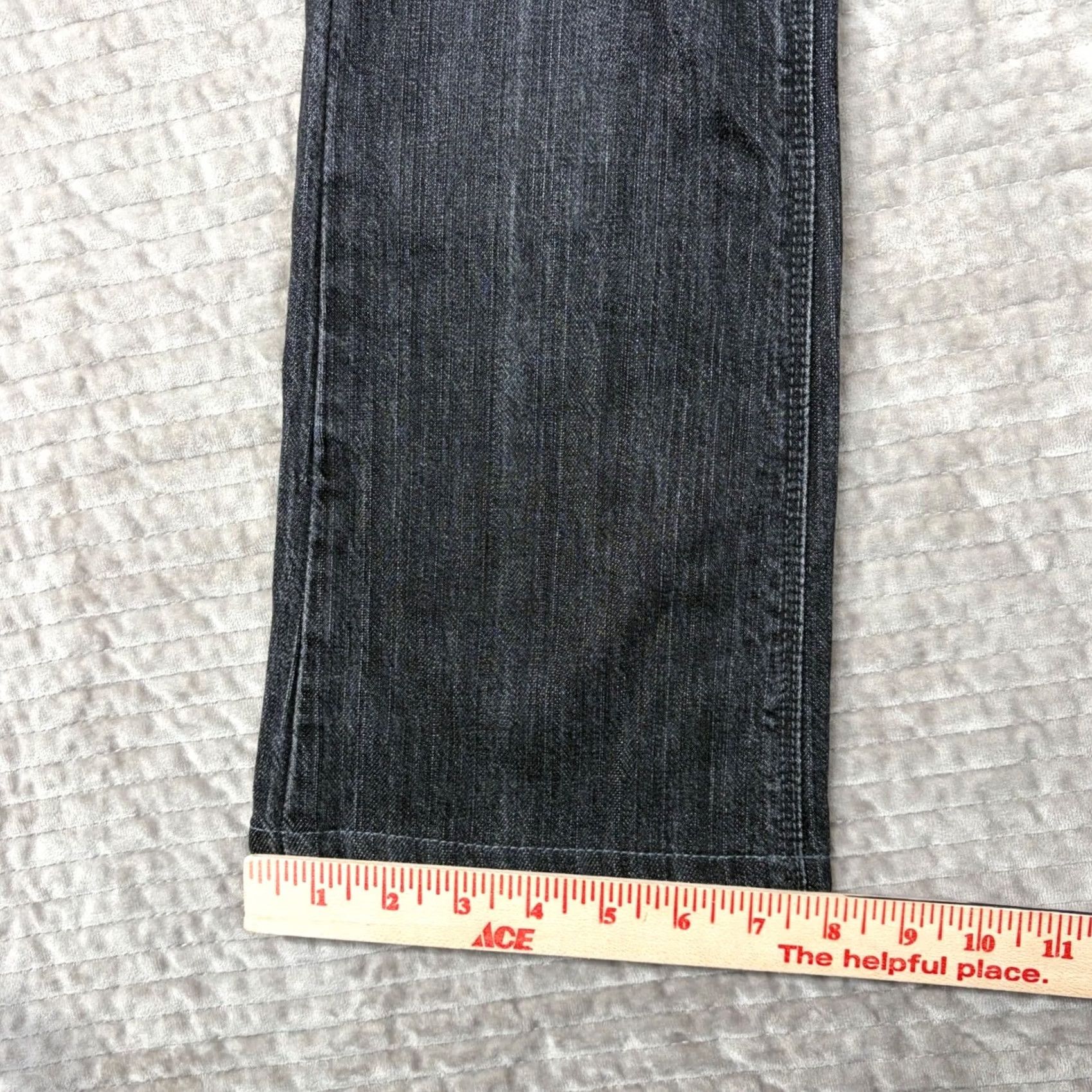 Vintage Joe's Jeans Womens Jeans Bootcut 29 Dark Wash Low Rise Charcoal Grey 5-Pocket Denim Cotton Blend Spandex USA Mens? Size 29" - 3 Thumbnail