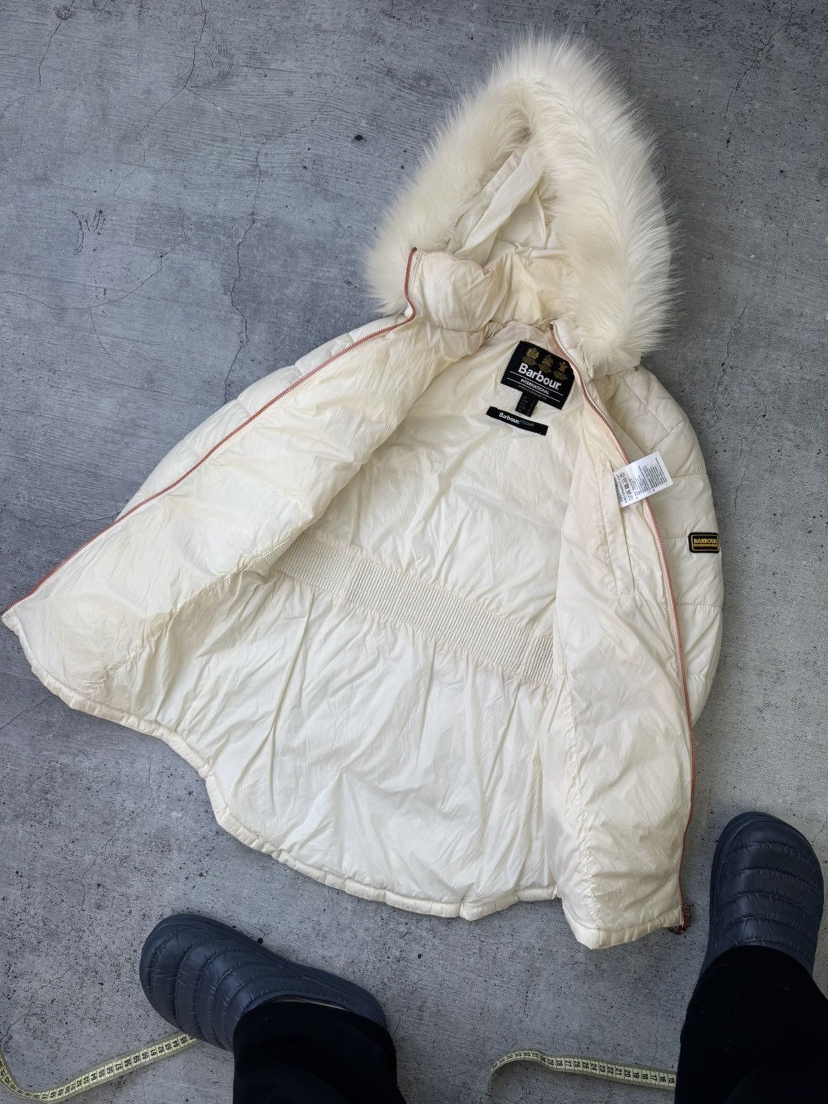 Barbour Vintage Barbour Fur Faux Down Jacket IfSixWasNine Y2K Size S / US 4 / IT 40 - 20 Thumbnail