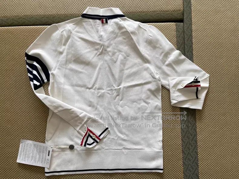 Thom Browne Thom Browne White Long Sleeve Size US XL / EU 56 / 4 - 5 Thumbnail