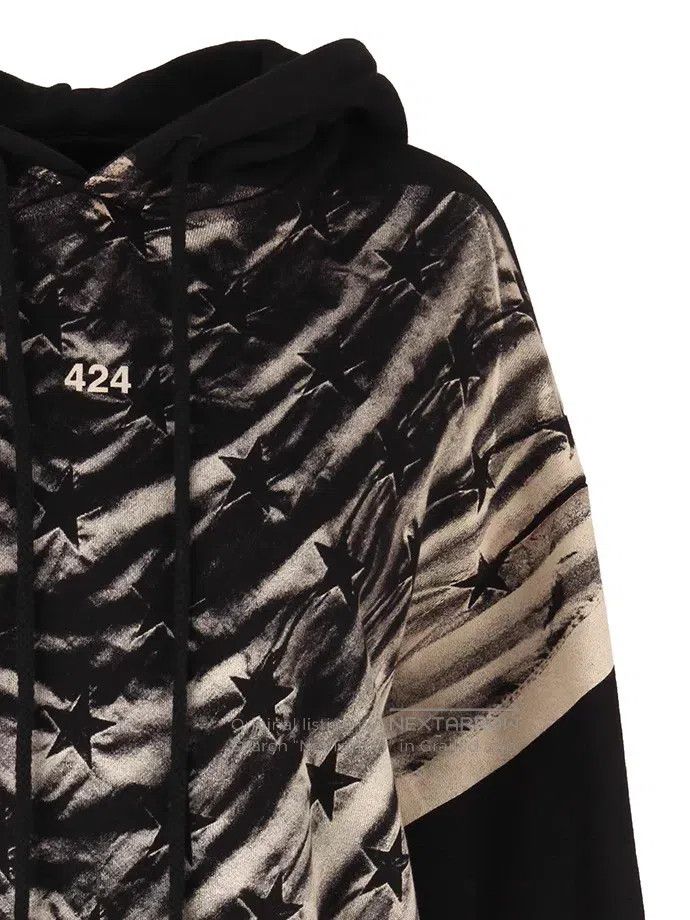 424 424 Stars and Stripes Hooded Sweatshirt Size US M / EU 48-50 / 2 - 3 Thumbnail