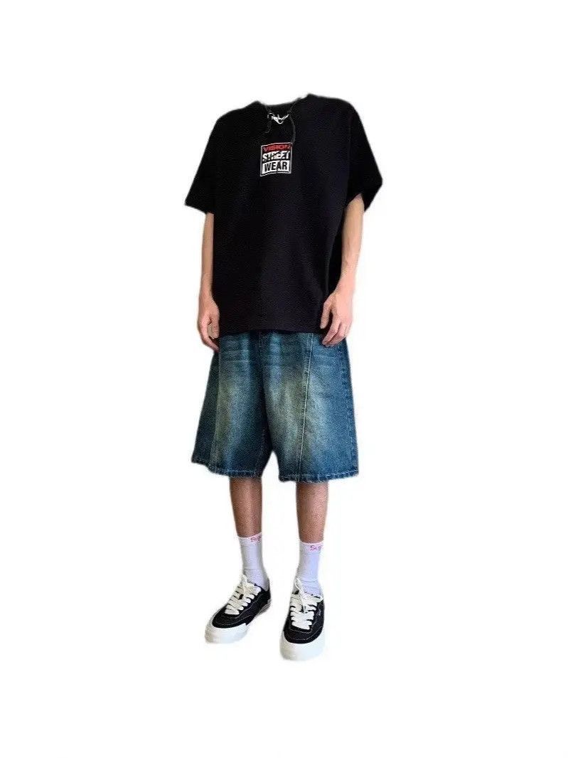 Japanese Brand Retro loose casual denim shorts Size US 32 / EU 48 - 4 Thumbnail