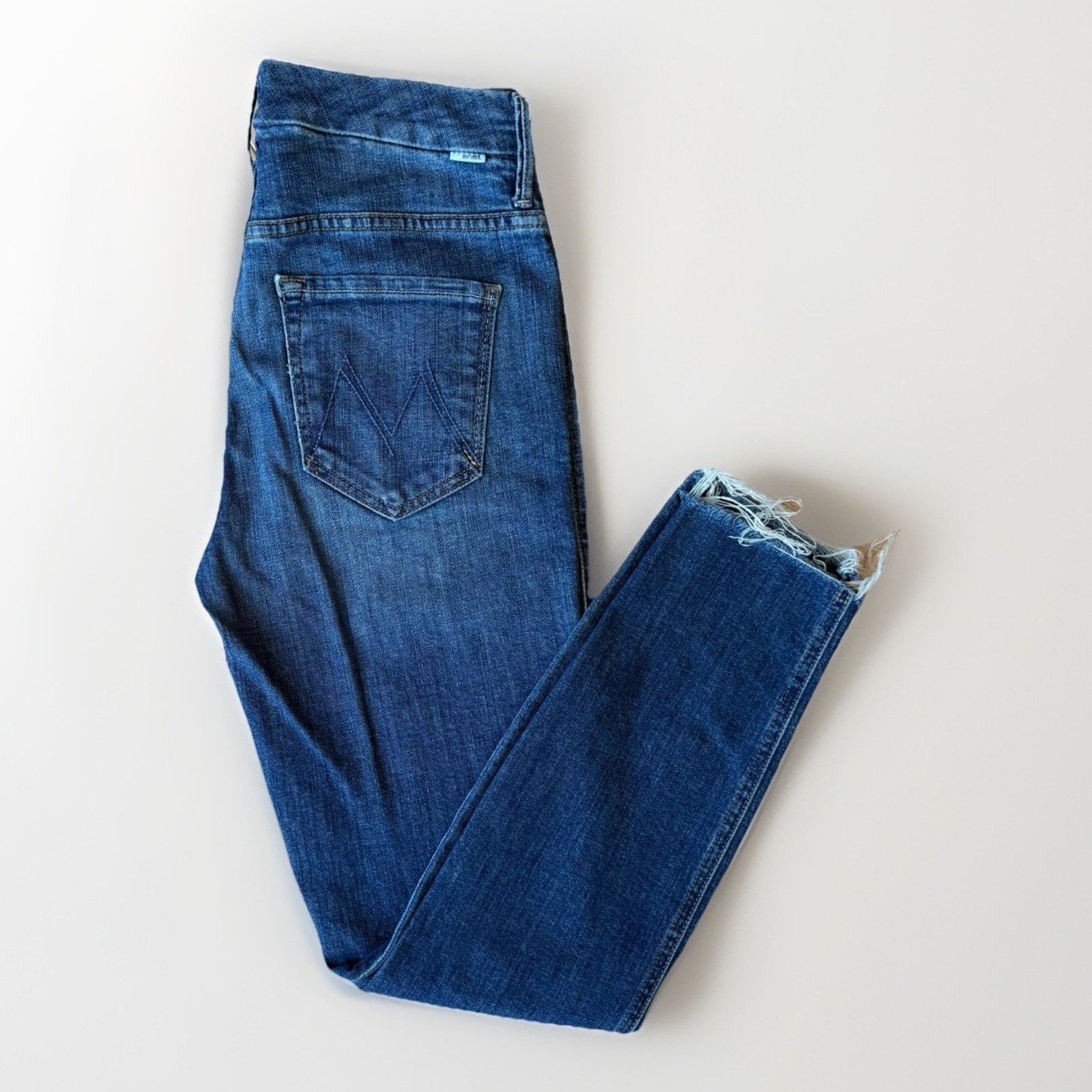 MOTHER Mother High Waisted Double Looker Ankle Fray Jeans W 27 Size 27" / US 4 / IT 40 - 1 Thumbnail